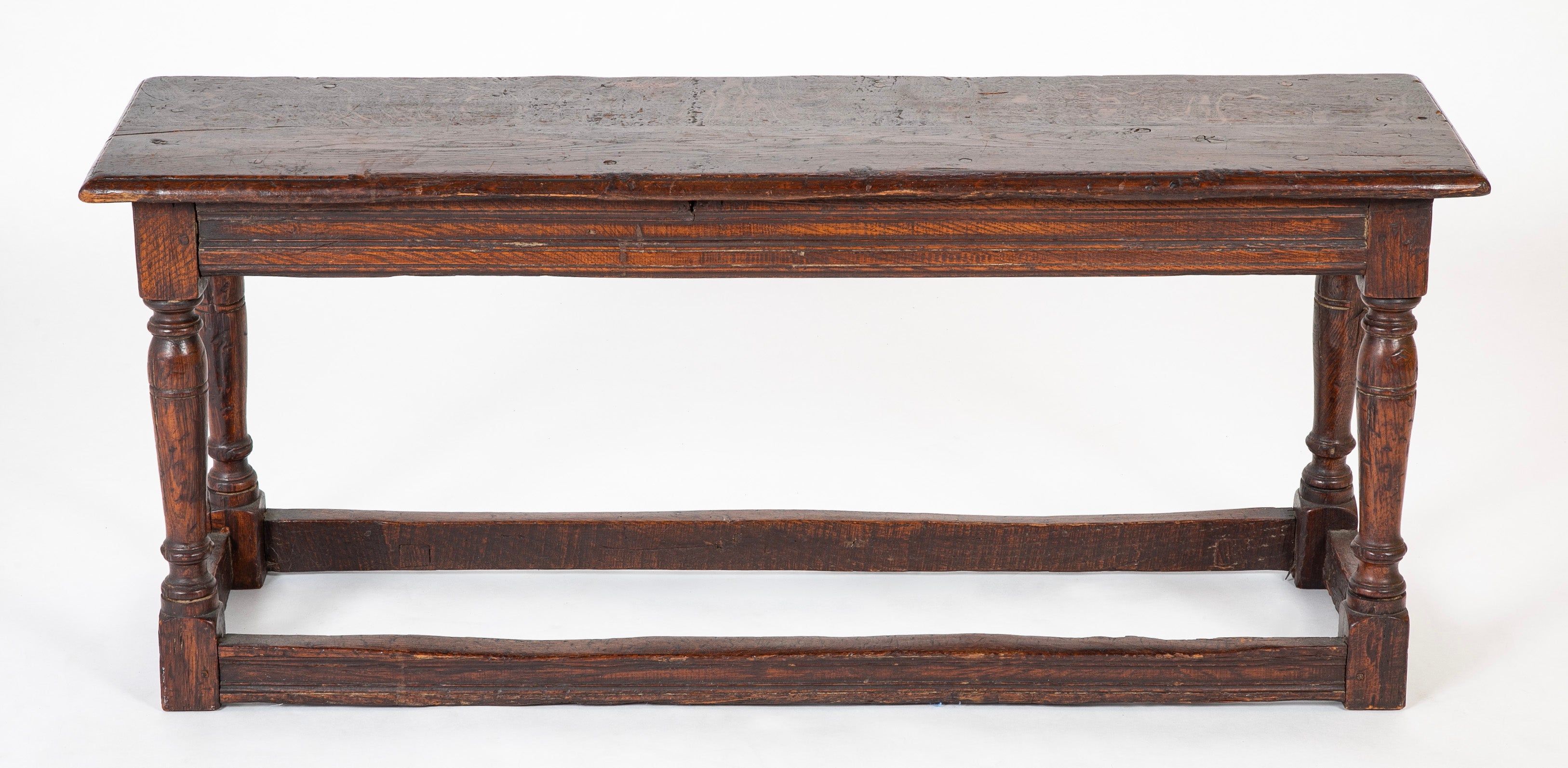 Jacobean Oak "Joint Stool" Bench with Pegged Construction
