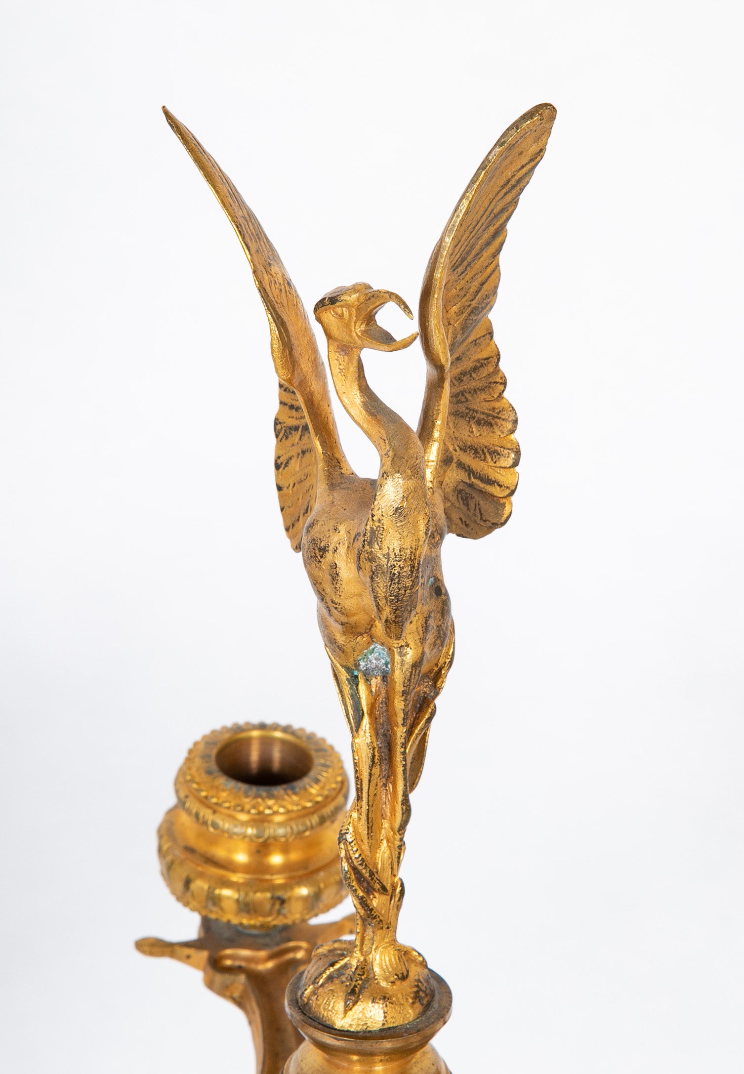 A Pair of Belle Epoque Gilt Bronze Five Arm Candelabrum