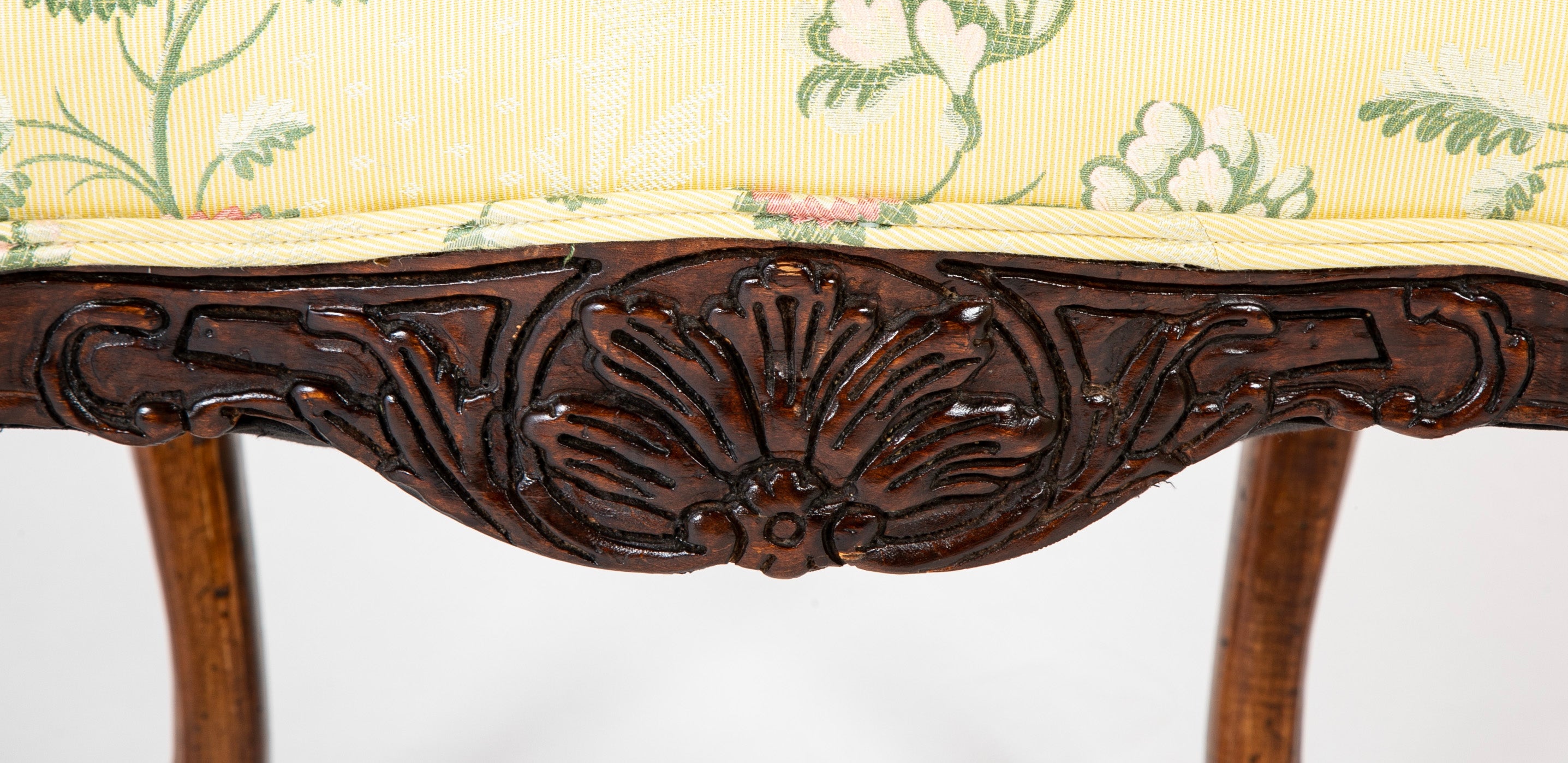 Set of 10 Louis XV Style Carved Dining Chairs