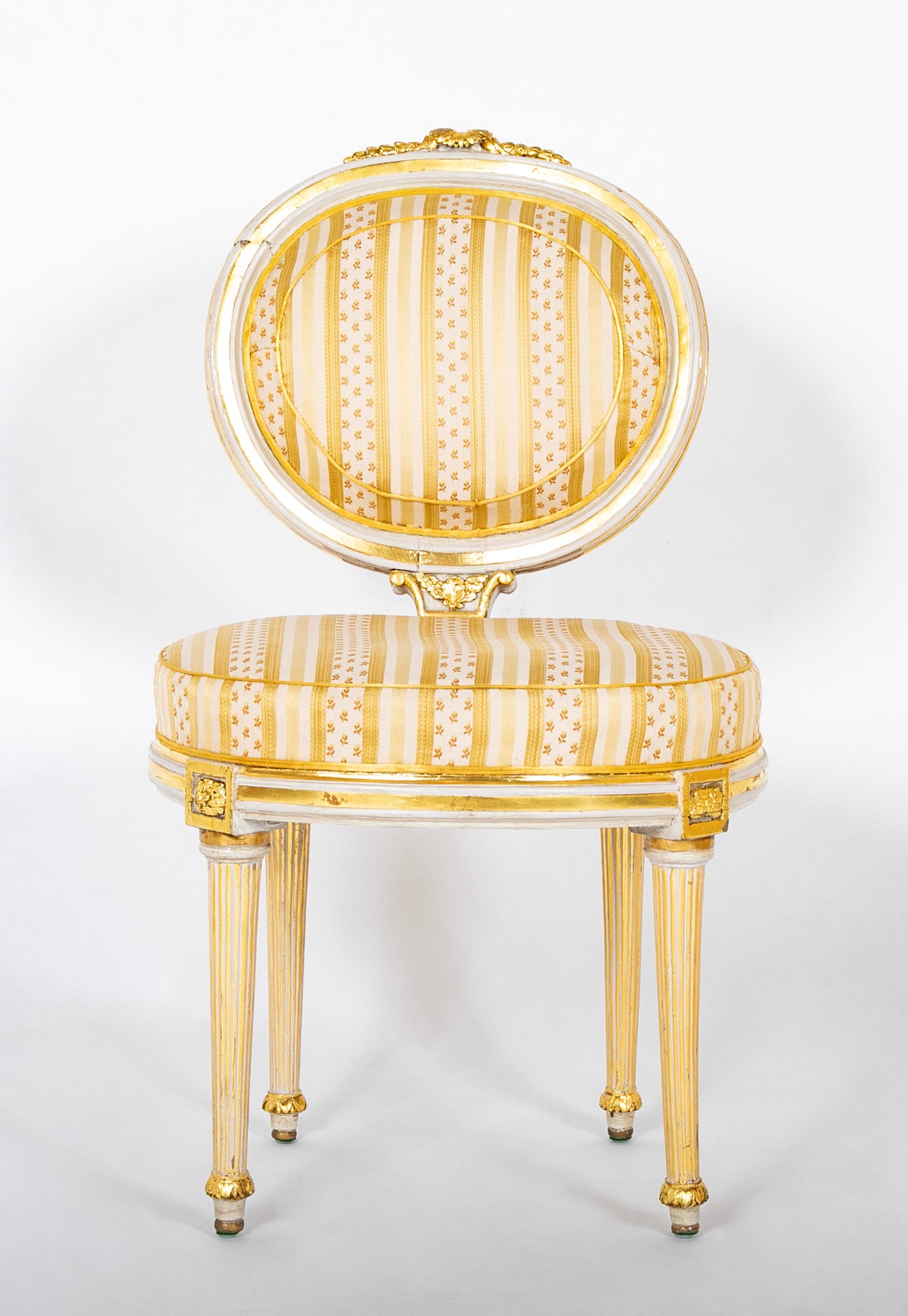 Rare Set of Four Late 18th/Early 19th Century Swedish Reception Chairs