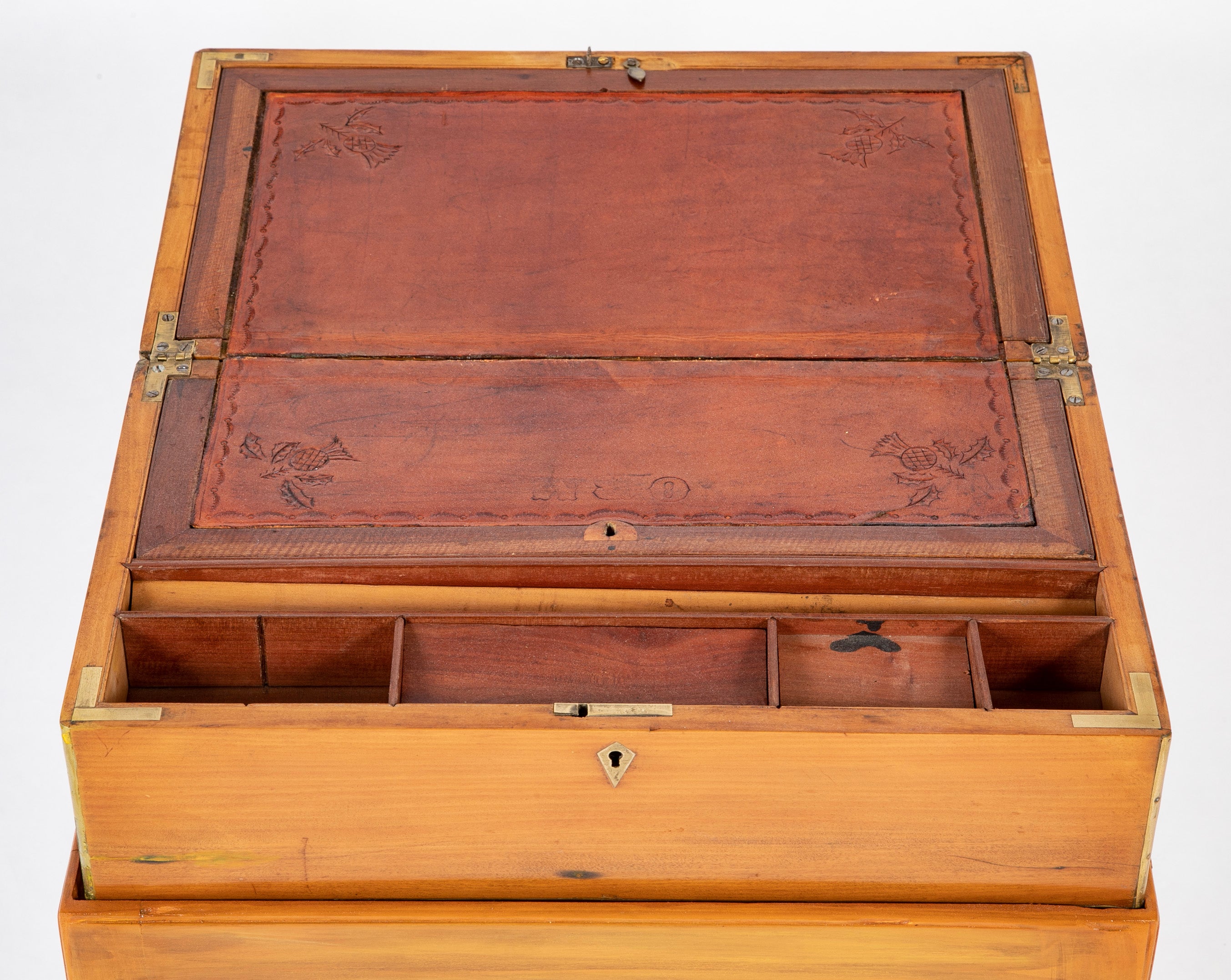 Rare Satinwood Lap Desk on Matching Stand