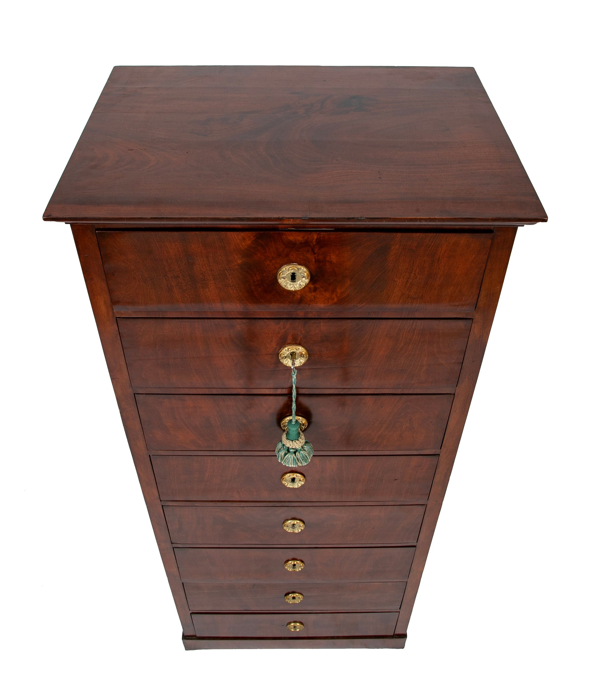 A 19th Century Baltic Mahogany 8 Drawer Semanier