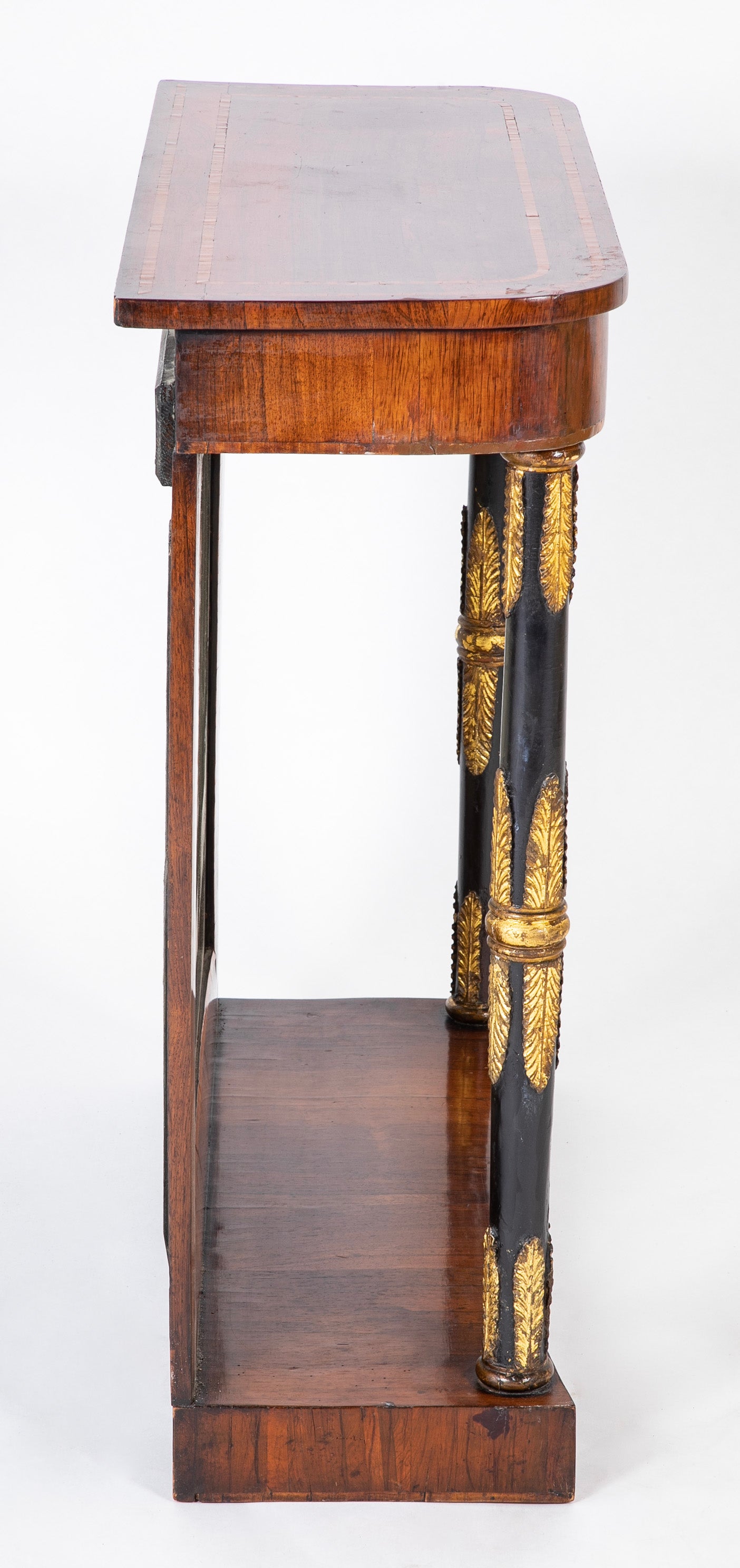 Pair of Early 19th Century Regency Rosewood Mirror Back Console Tables