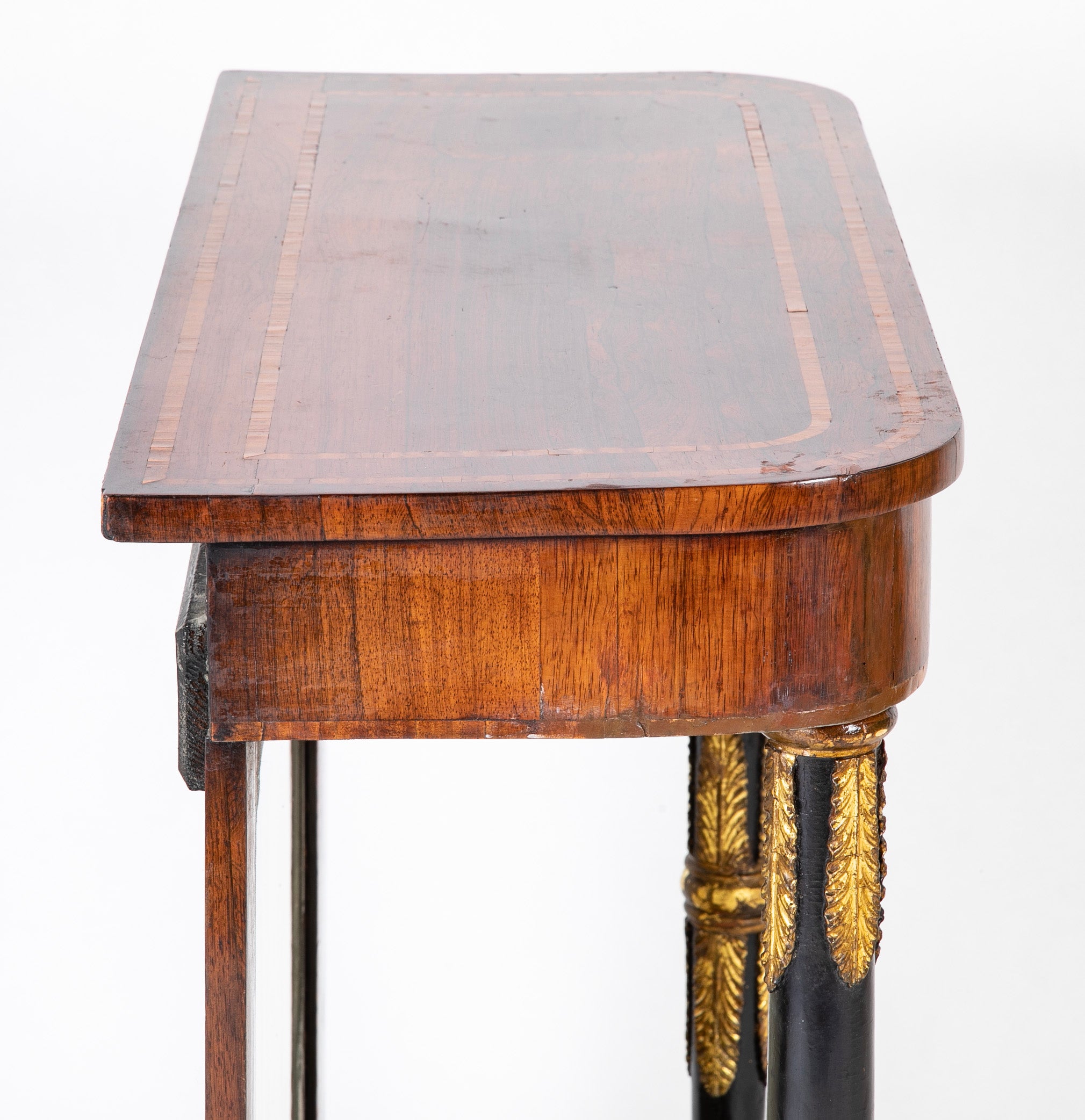 Pair of Early 19th Century Regency Rosewood Mirror Back Console Tables