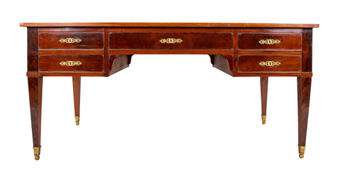 A French Directoire Leather Top Classical Desk