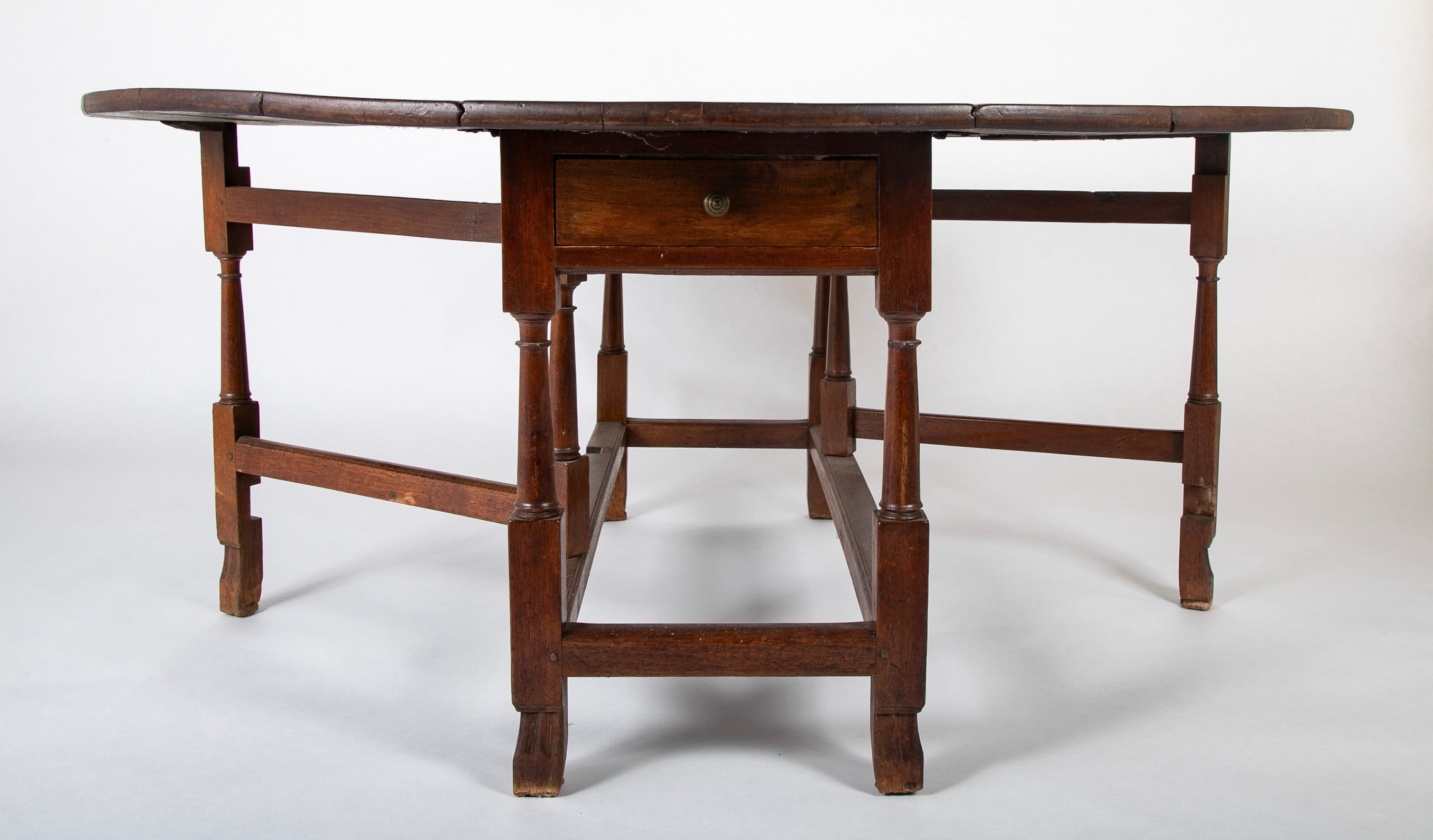 William & Mary Period Walnut Gate Leg Table