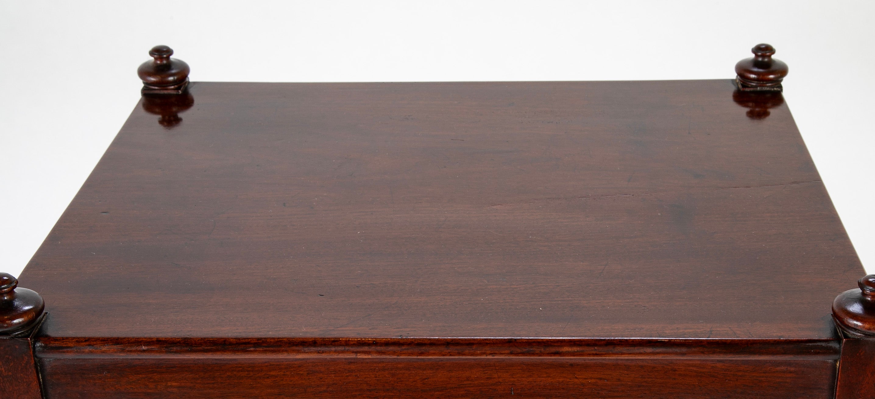 A Regency Four Tier Etagere with Rare Lotus Carved Legs