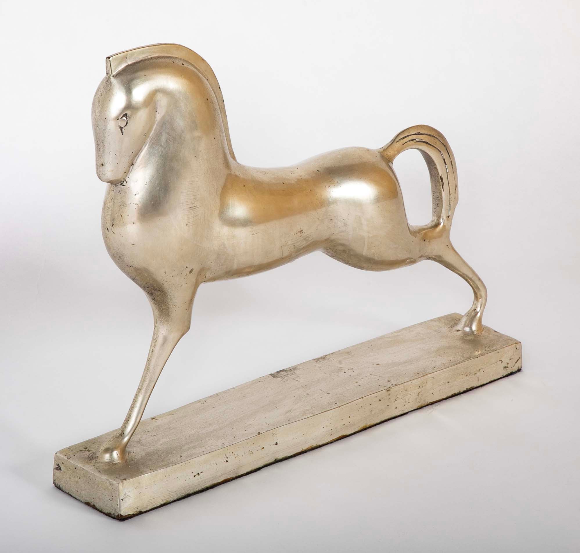 Silvered Art Deco "Etruscan" Horse