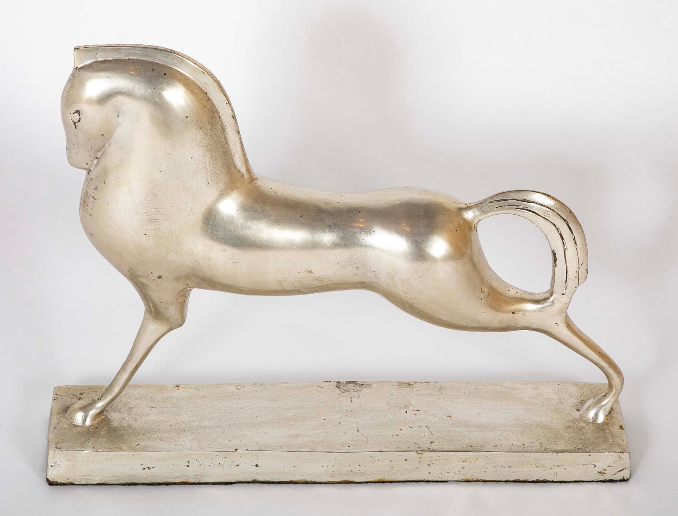Silvered Art Deco "Etruscan" Horse