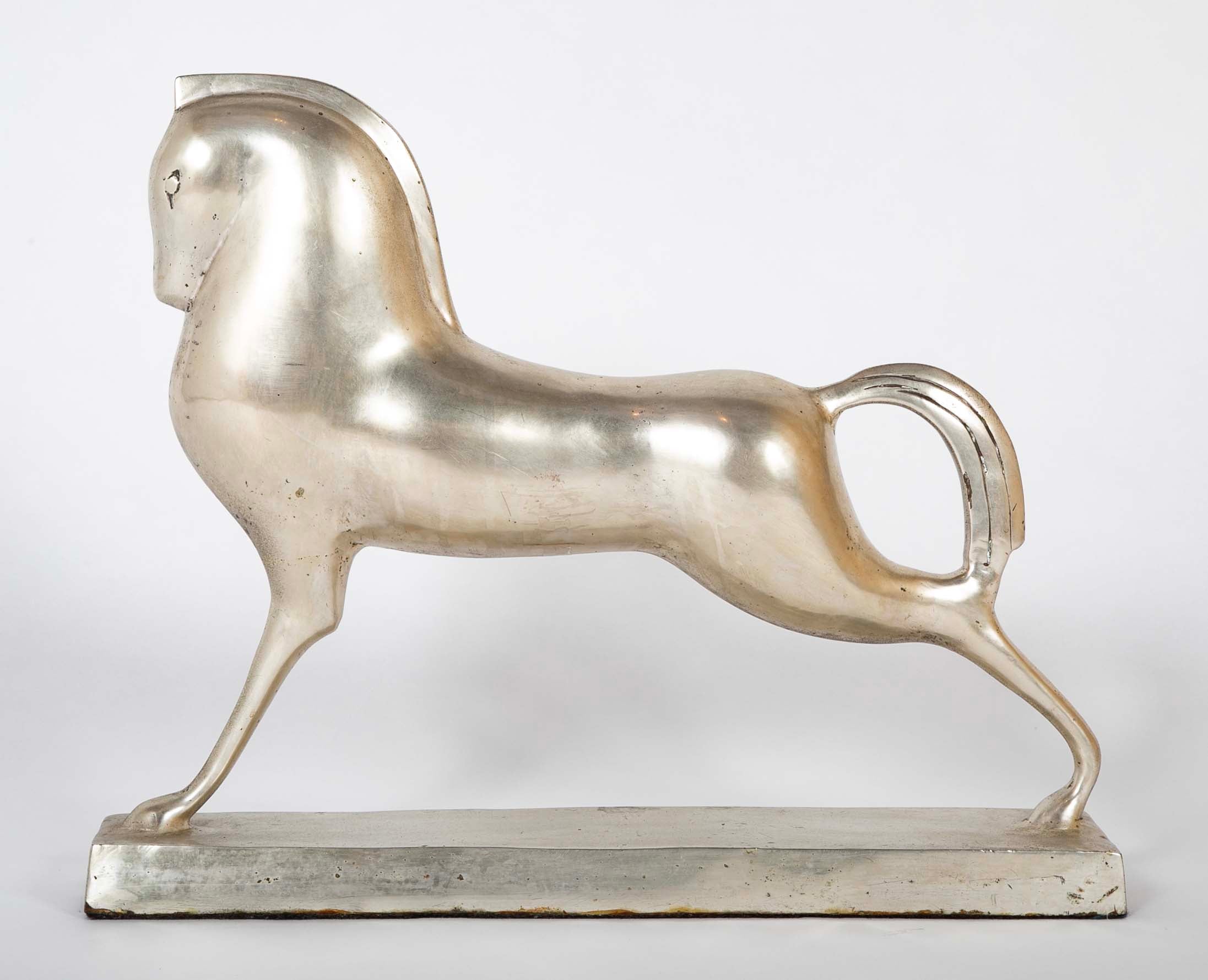 Silvered Art Deco "Etruscan" Horse