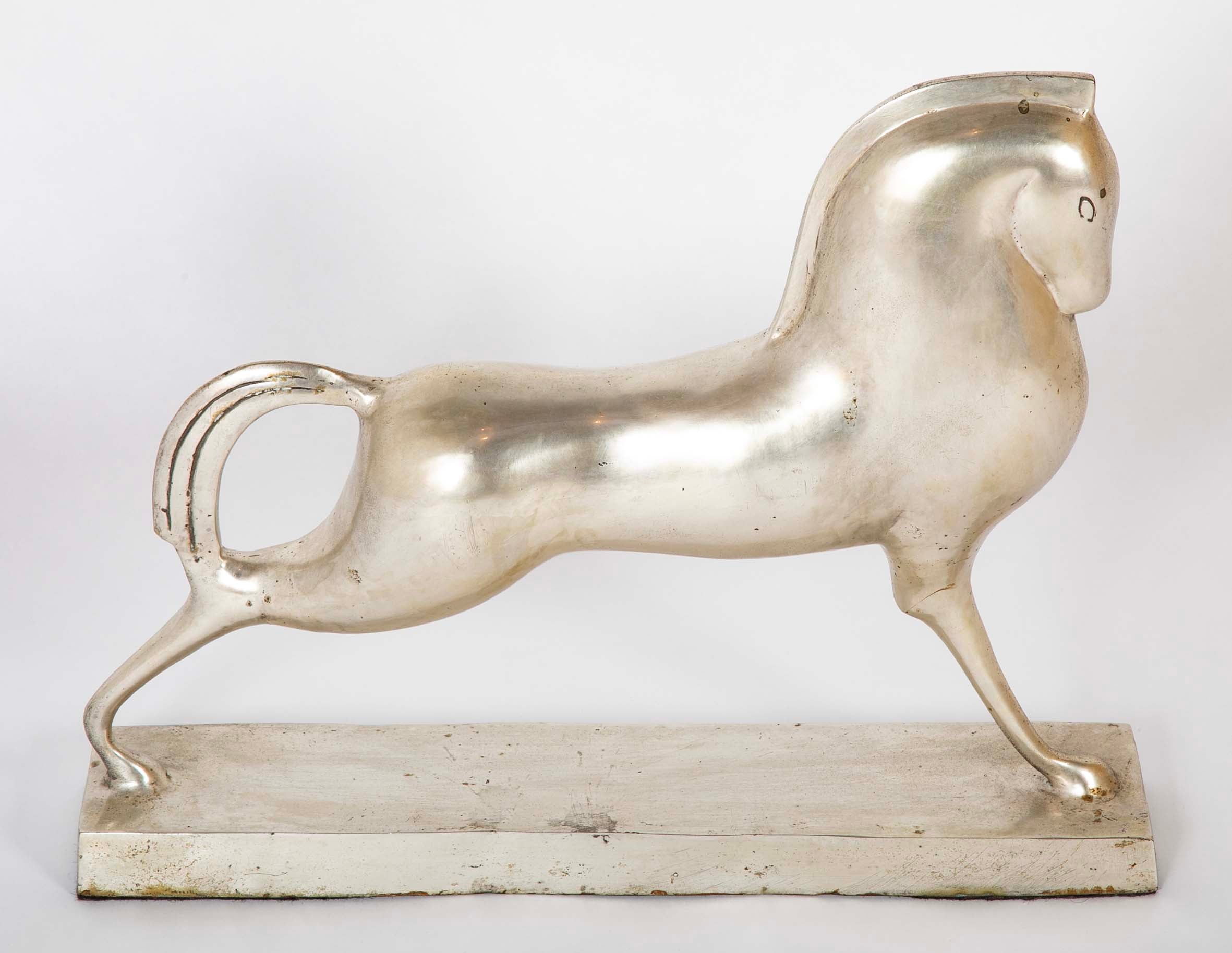 Silvered Art Deco "Etruscan" Horse