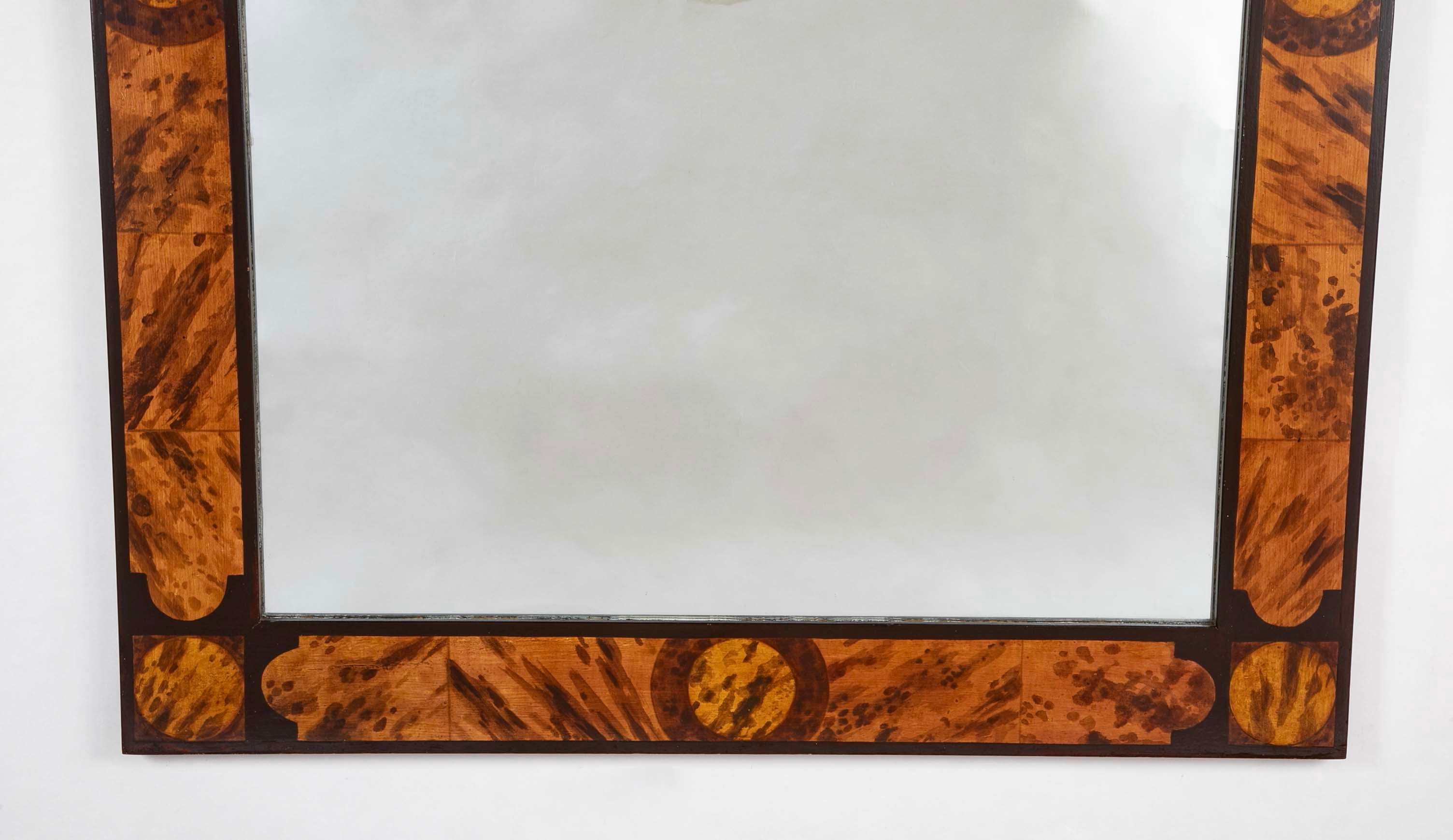 Faux Tortoise Shell Art Deco Mirror