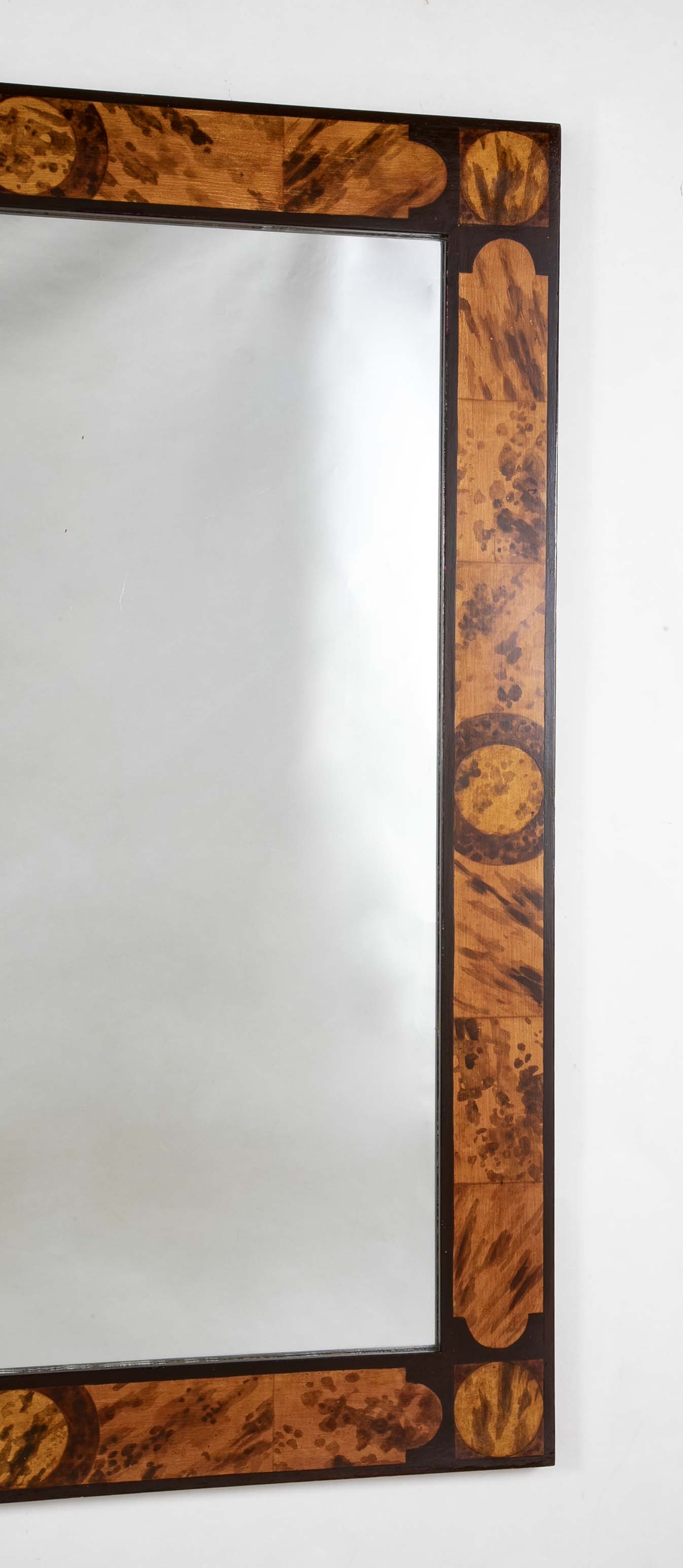 Faux Tortoise Shell Art Deco Mirror