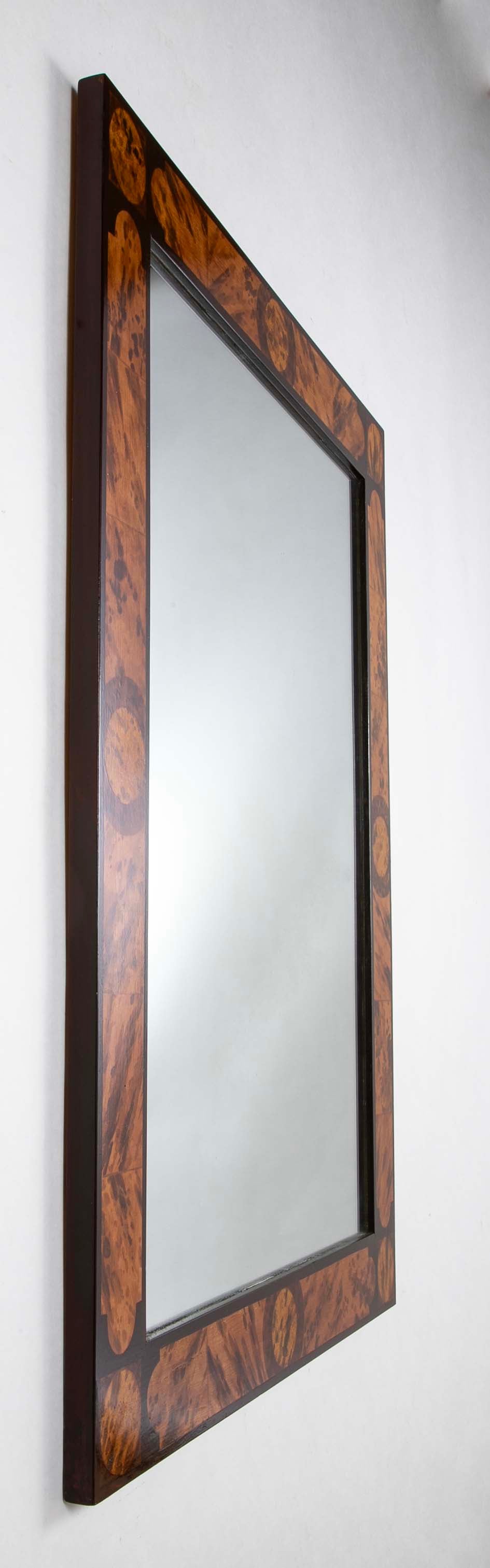 Faux Tortoise Shell Art Deco Mirror