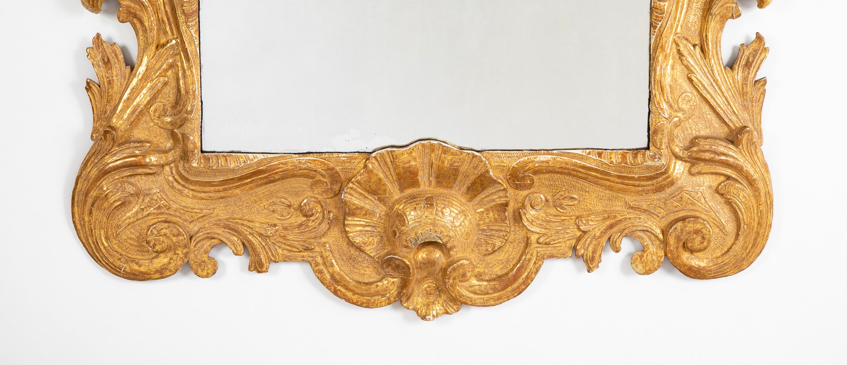 Rare Irish Mid 18th Century George II Gilded & Carved Mirror
