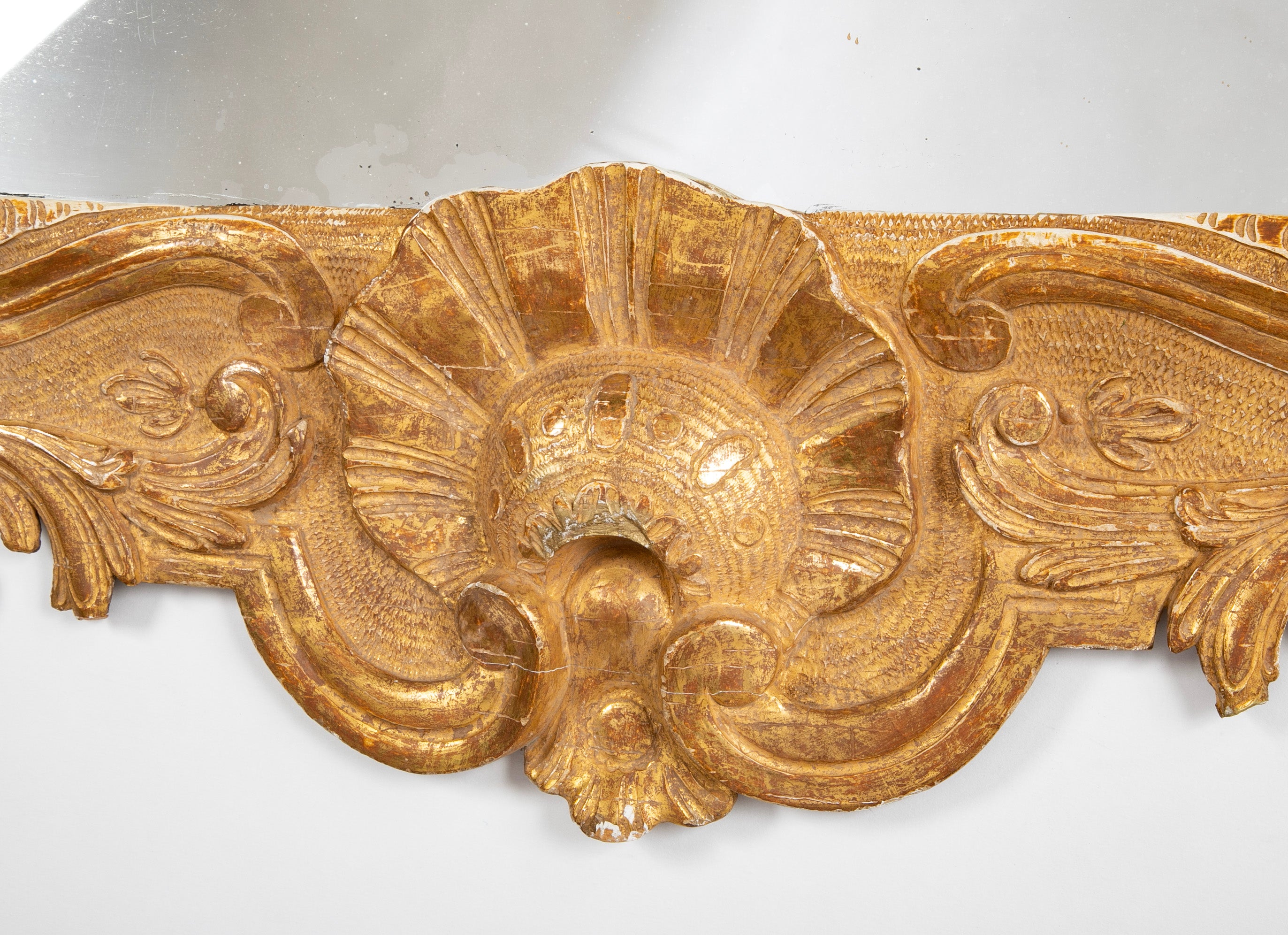 Rare Irish Mid 18th Century George II Gilded & Carved Mirror