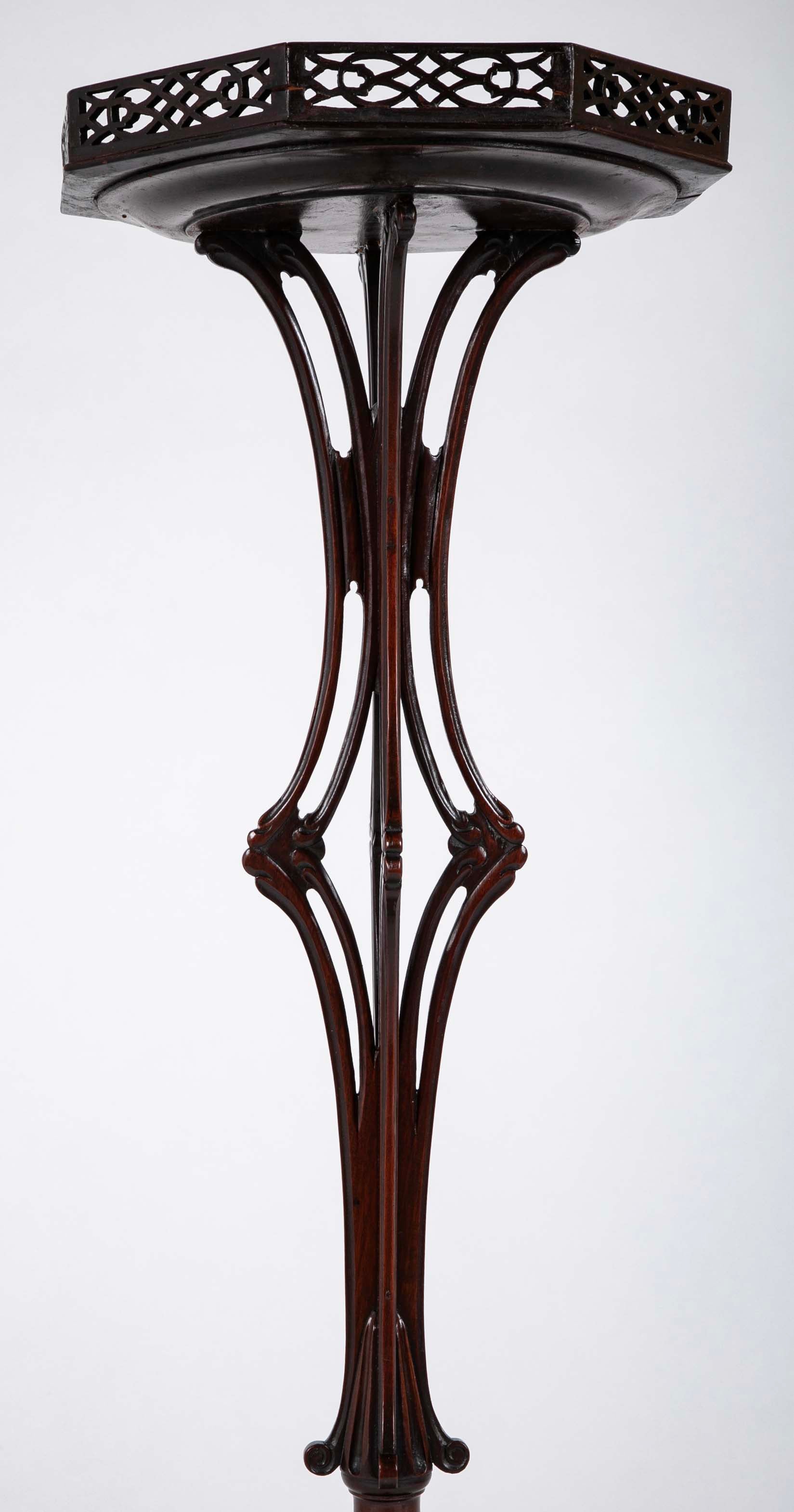 Pair of English George II Period Pedestals in the Manner of Linnell