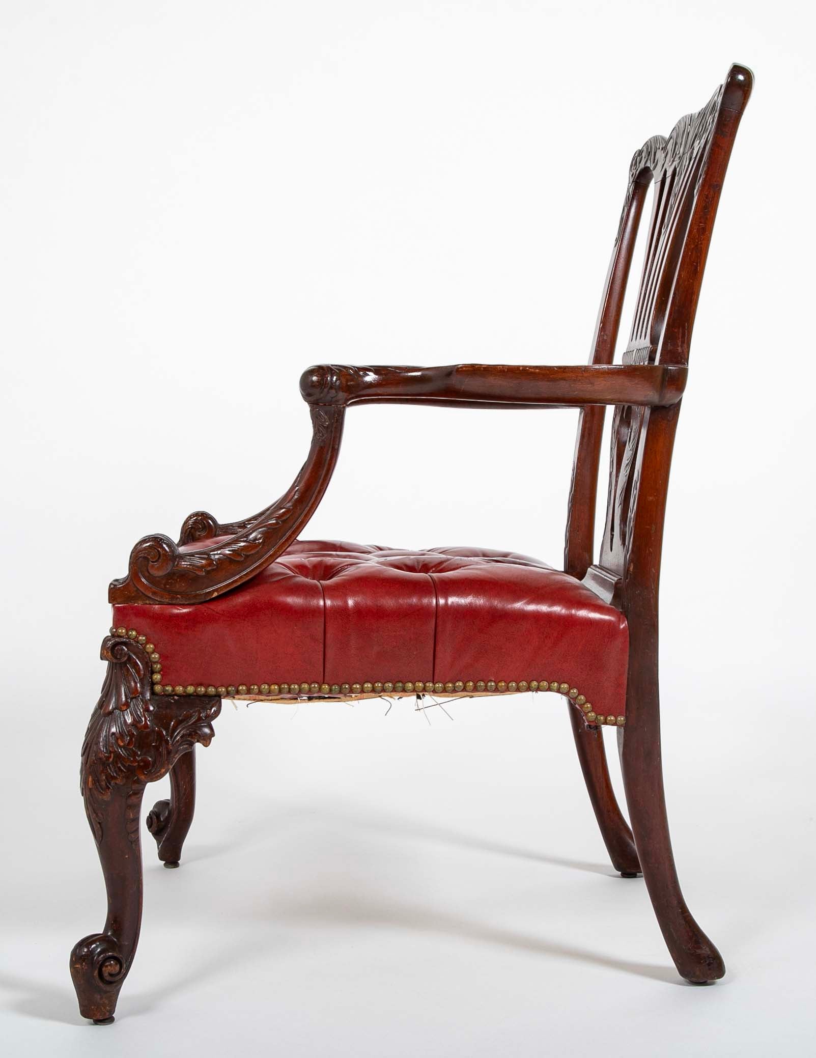 Pair if George II Gainsborough Armchairs