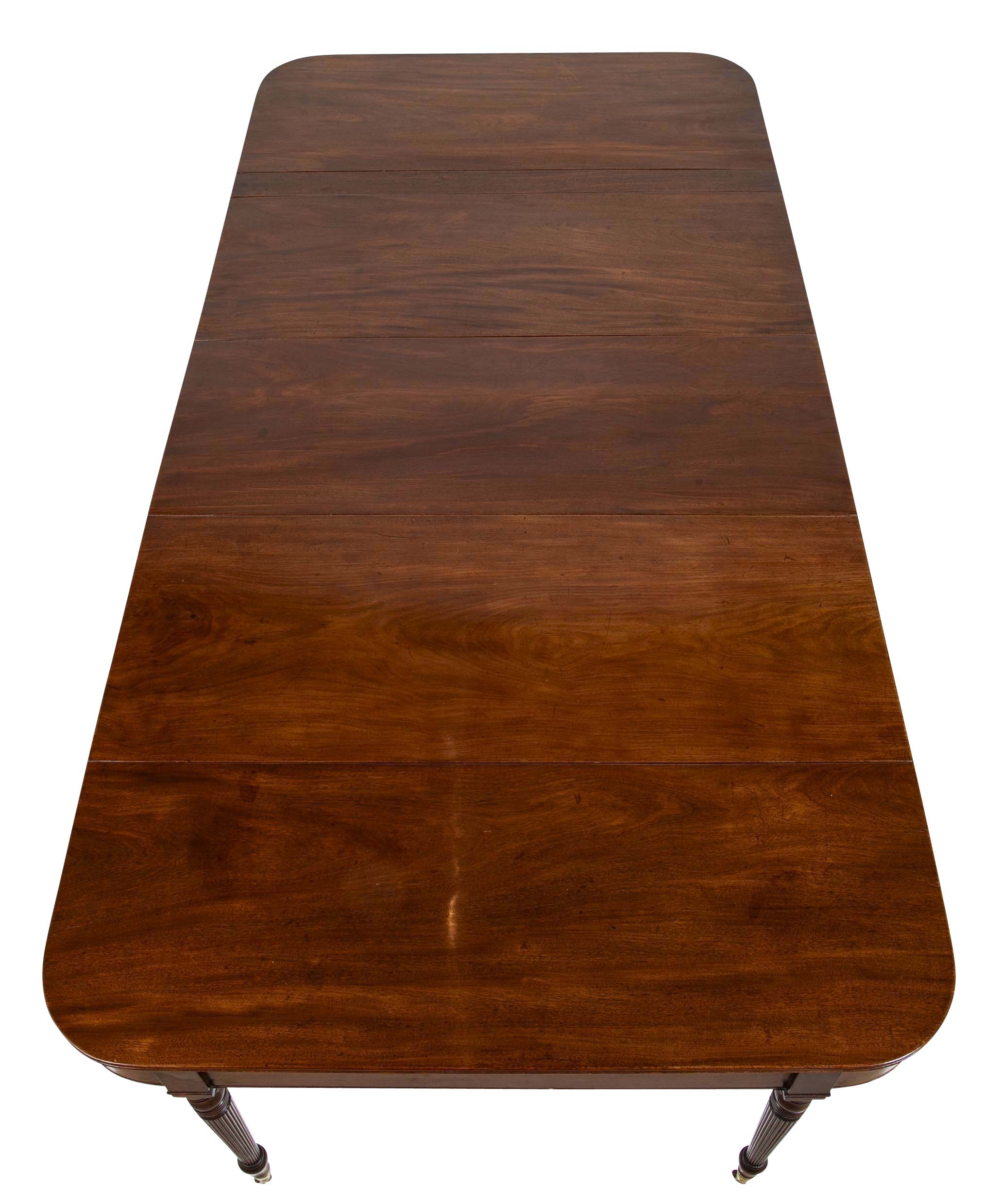 Rare English Regency Scissor Support Extension Dining Table