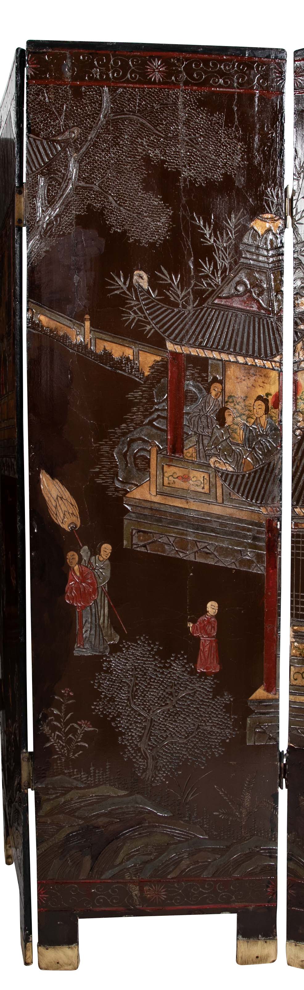 Chinese Four Fold Screen