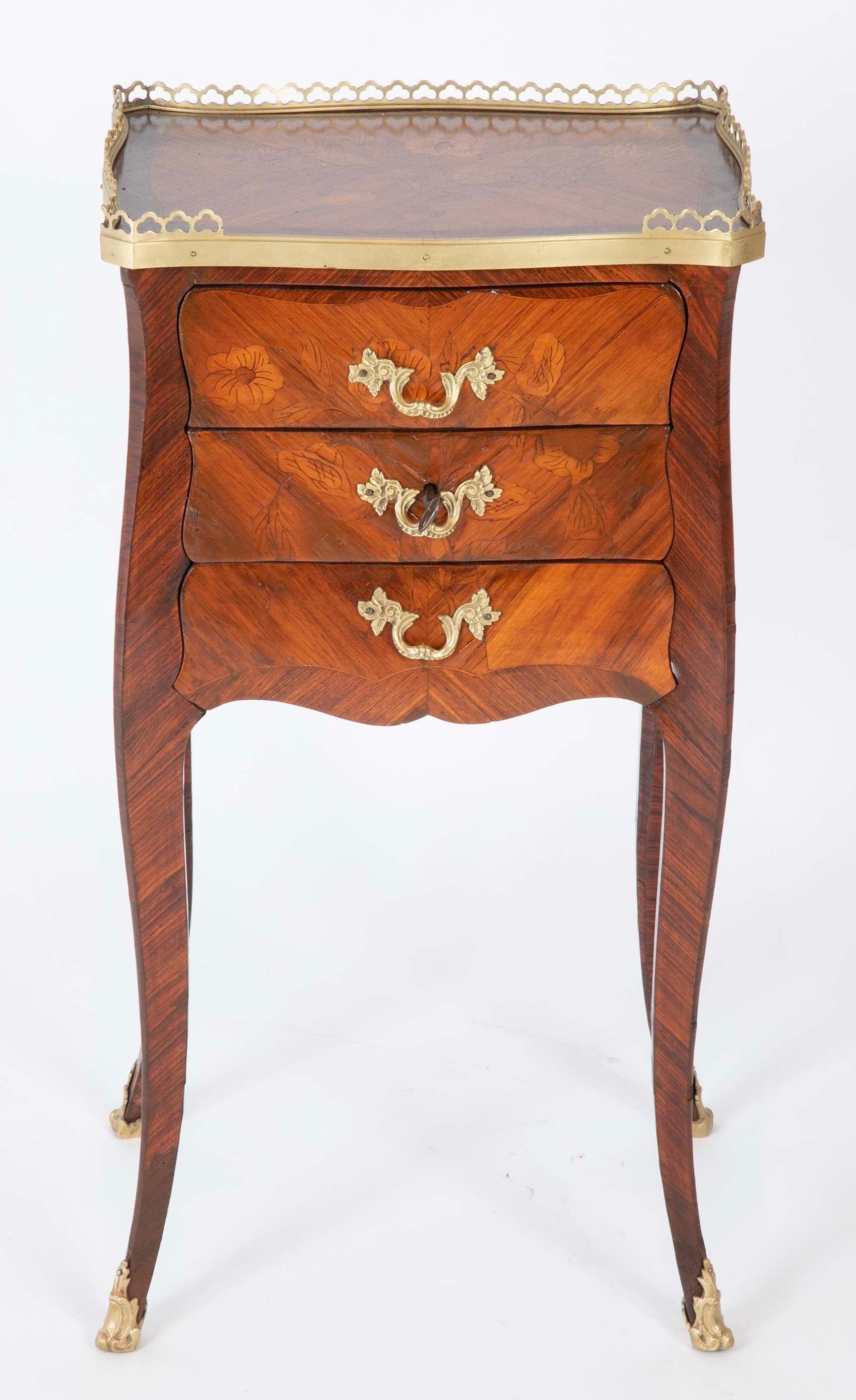 Louis XV Three Drawer Petite Commode