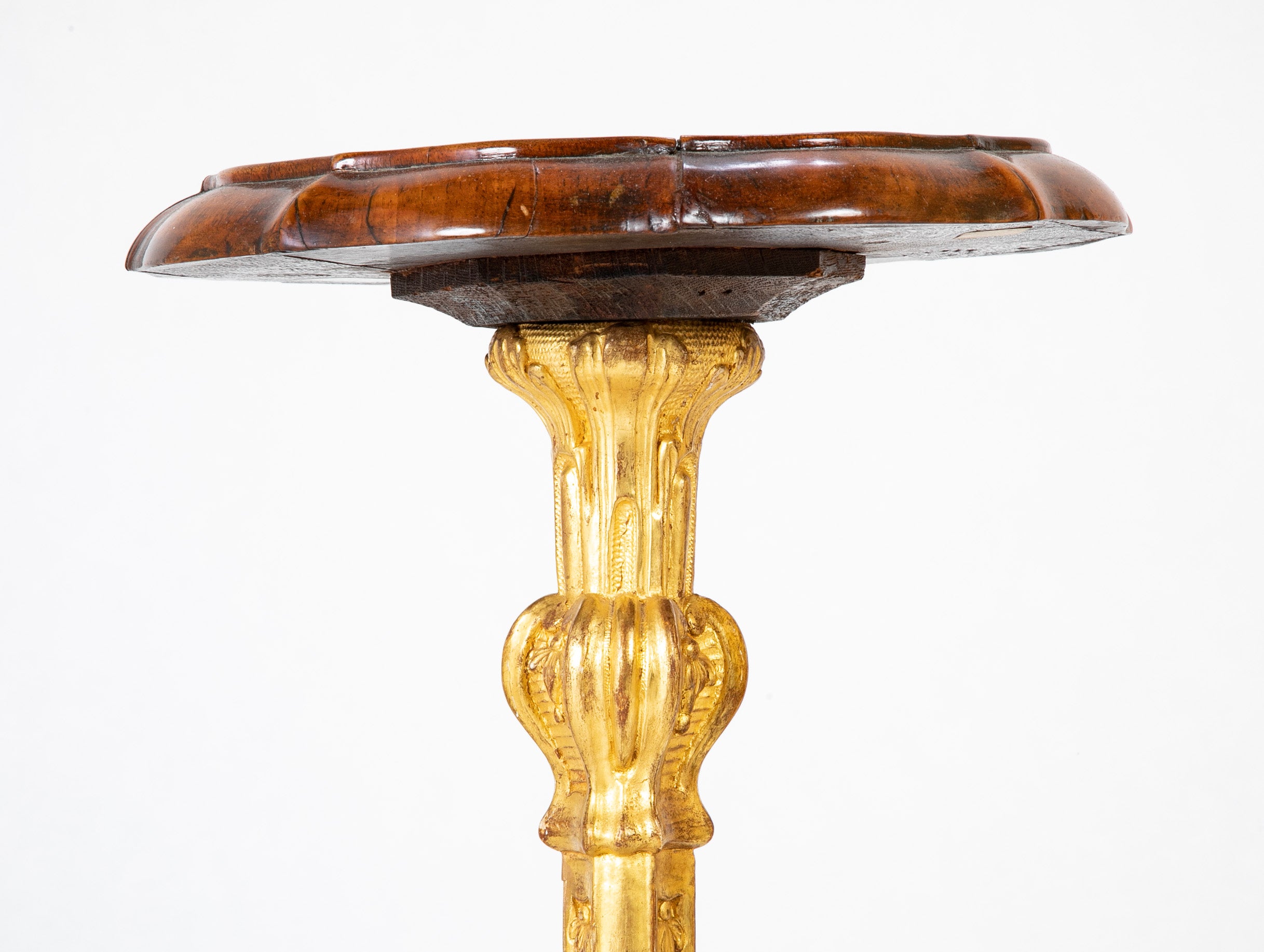 Pair of George I Carved and Gilded Pedestals