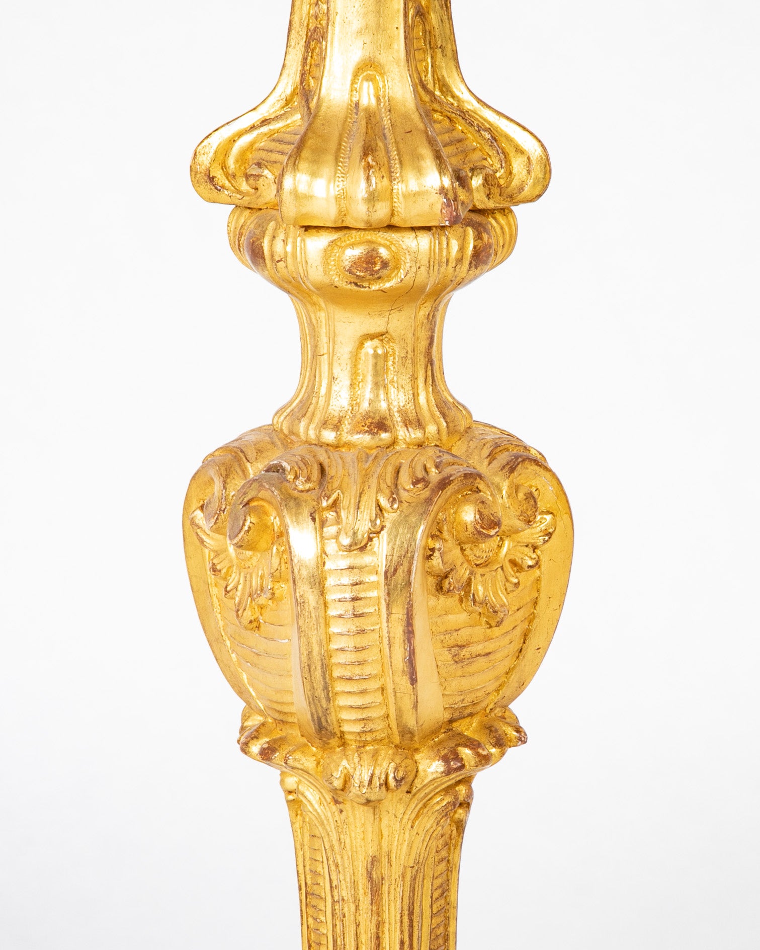 Pair of George I Carved and Gilded Pedestals