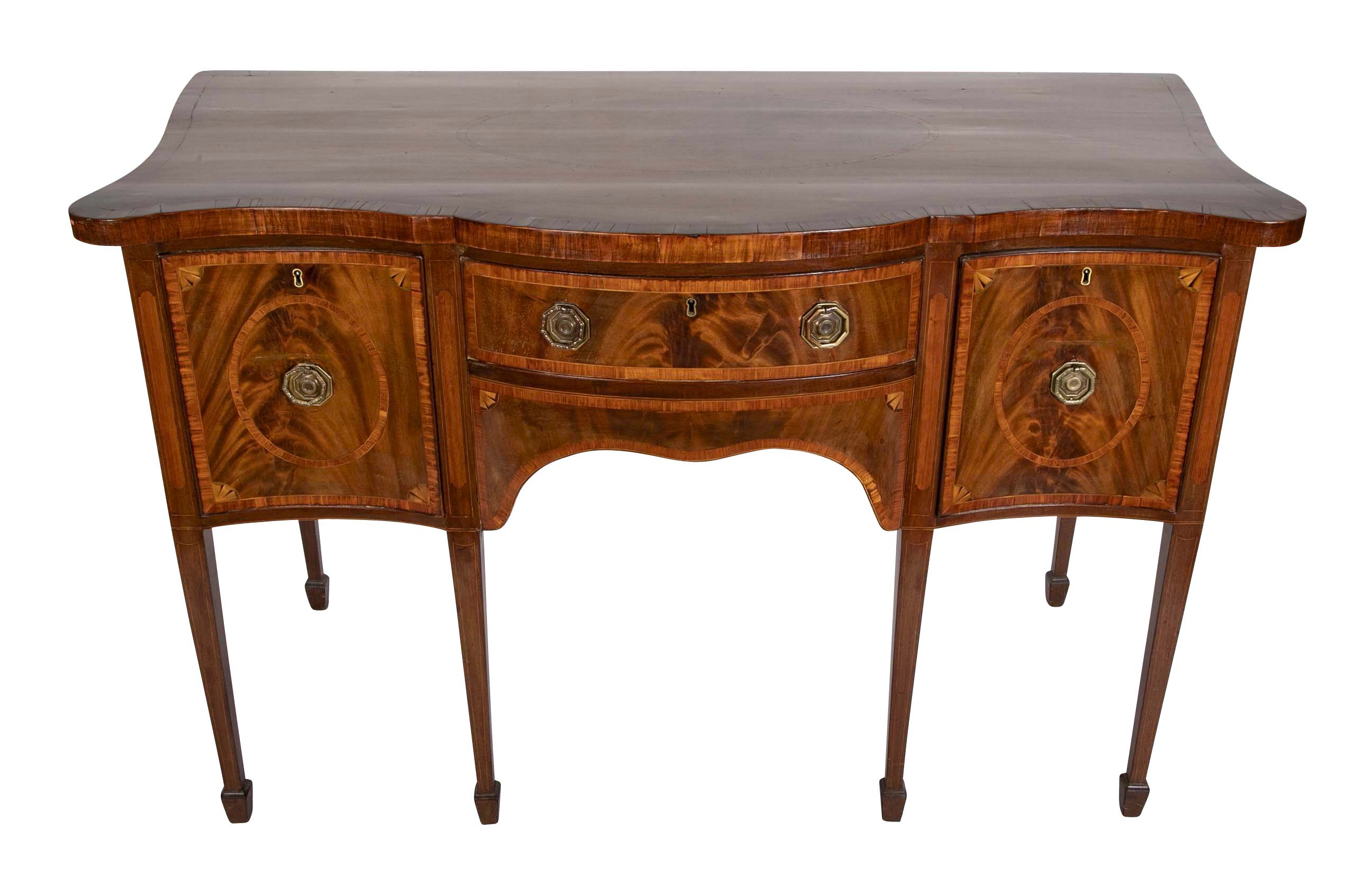 George III Period Mahogany Inlaid Sideboard