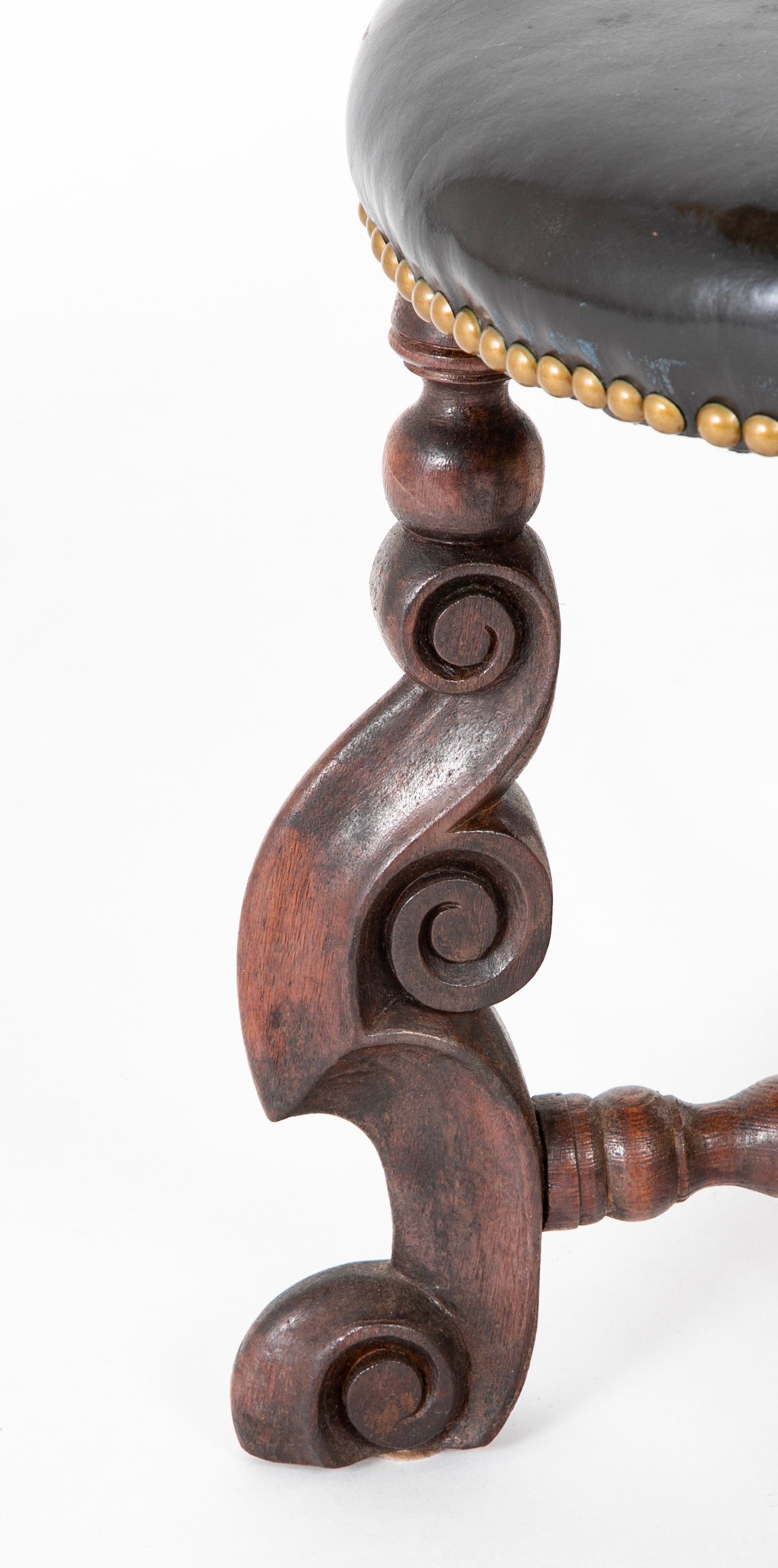 A Near Pair of Flemish Jacobean Stools