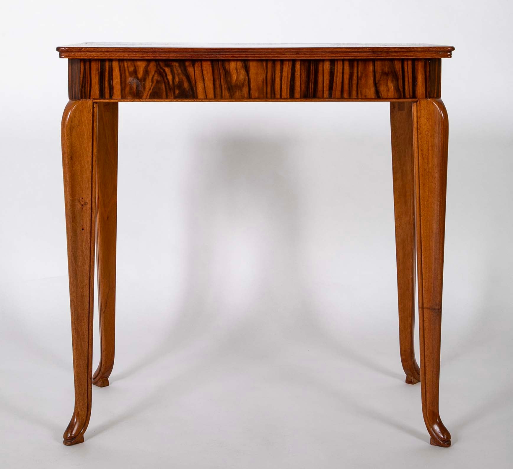 An Art Deco Macassar Side Table in the Manner of Ruhlman