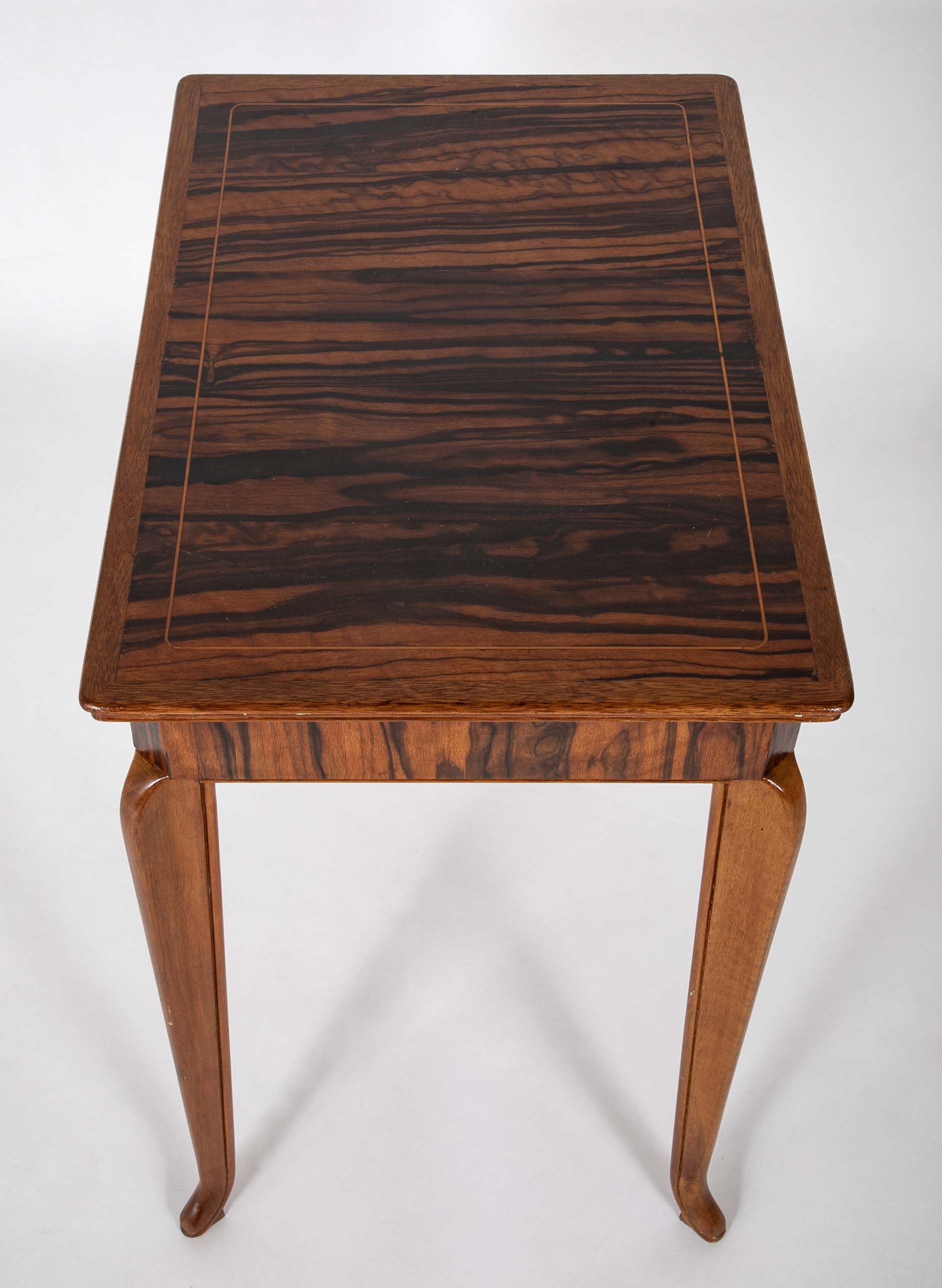 An Art Deco Macassar Side Table in the Manner of Ruhlman