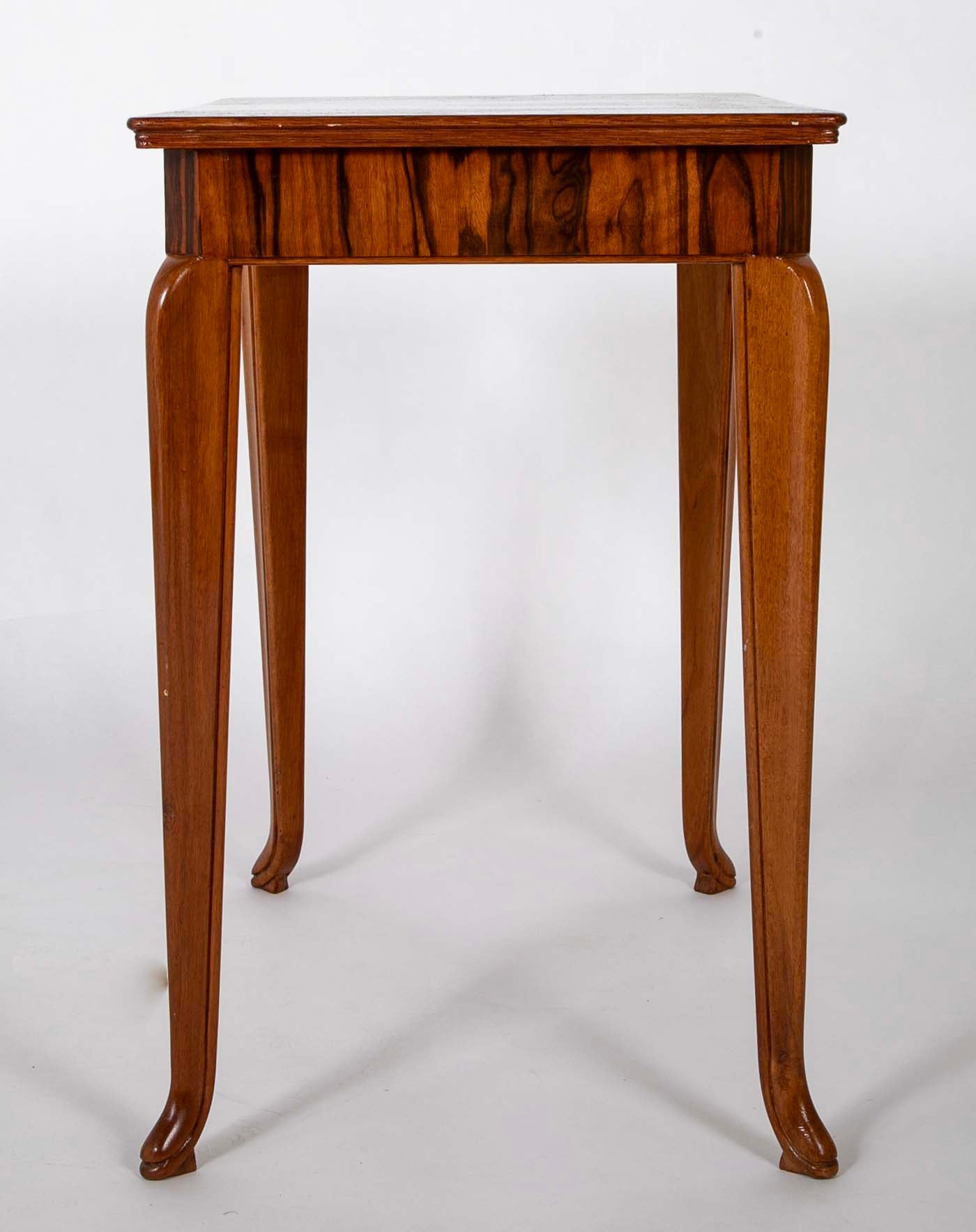 An Art Deco Macassar Side Table in the Manner of Ruhlman