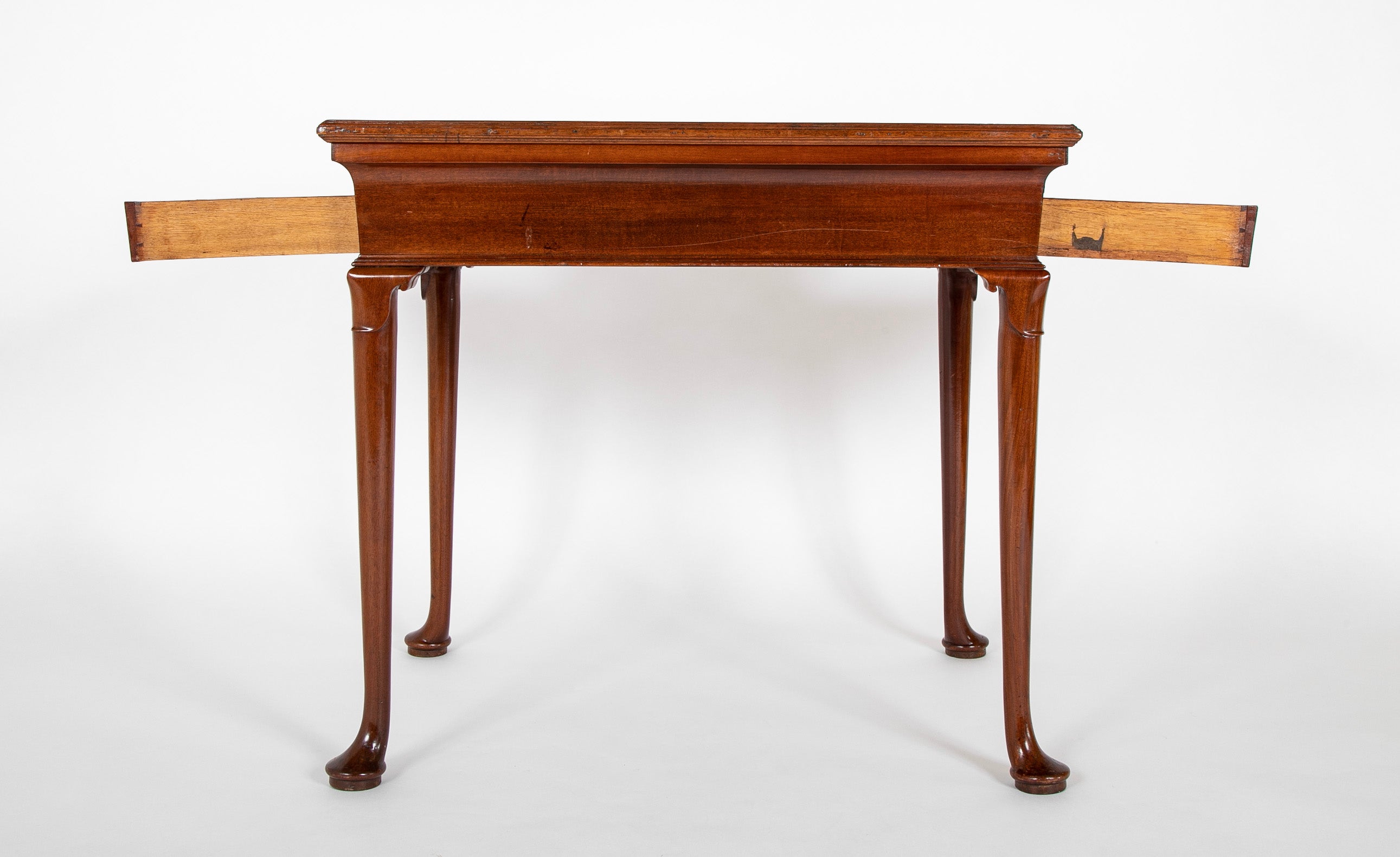 Rare George II / Queen Anne Padouk Wood Game & Tea Table
