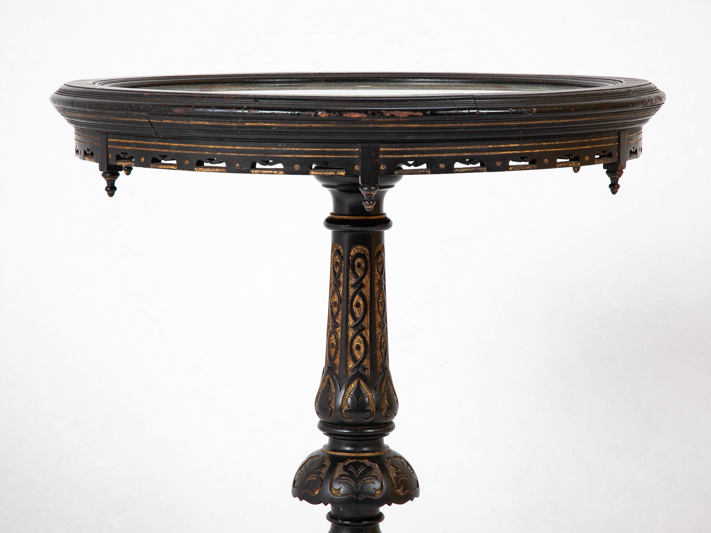 Late 19th Century Eglomise Top Games Table from The Stanley Weiss Collection