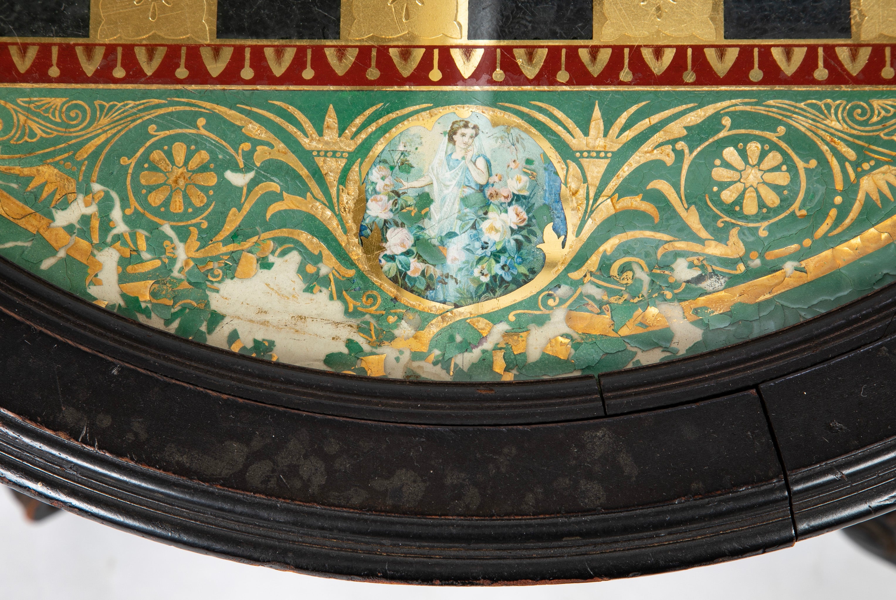 Late 19th Century Eglomise Top Games Table from The Stanley Weiss Collection