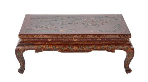 Chinese Lacquered and Decorated Low Table