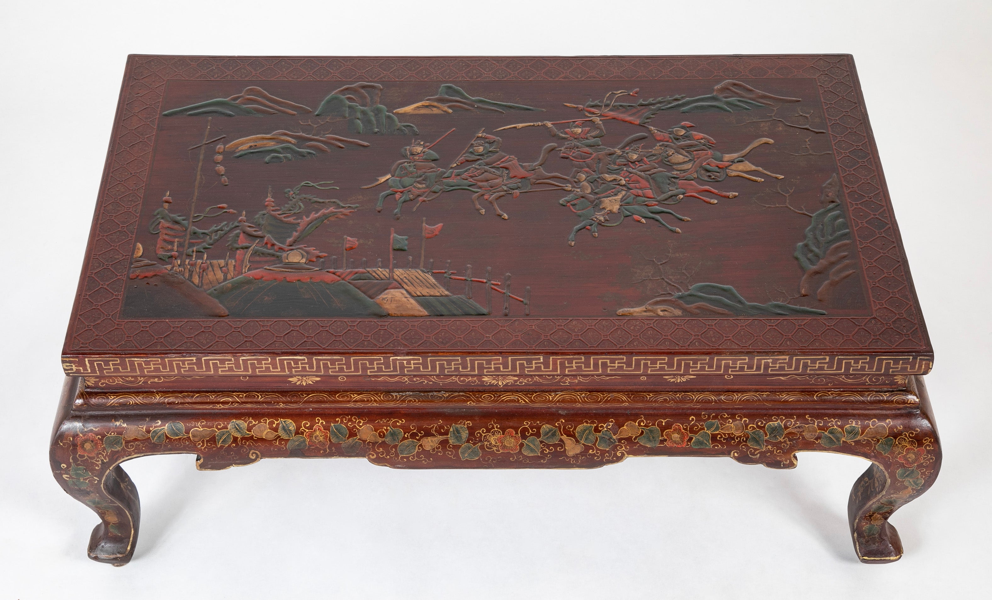 Chinese Lacquered and Decorated Low Table