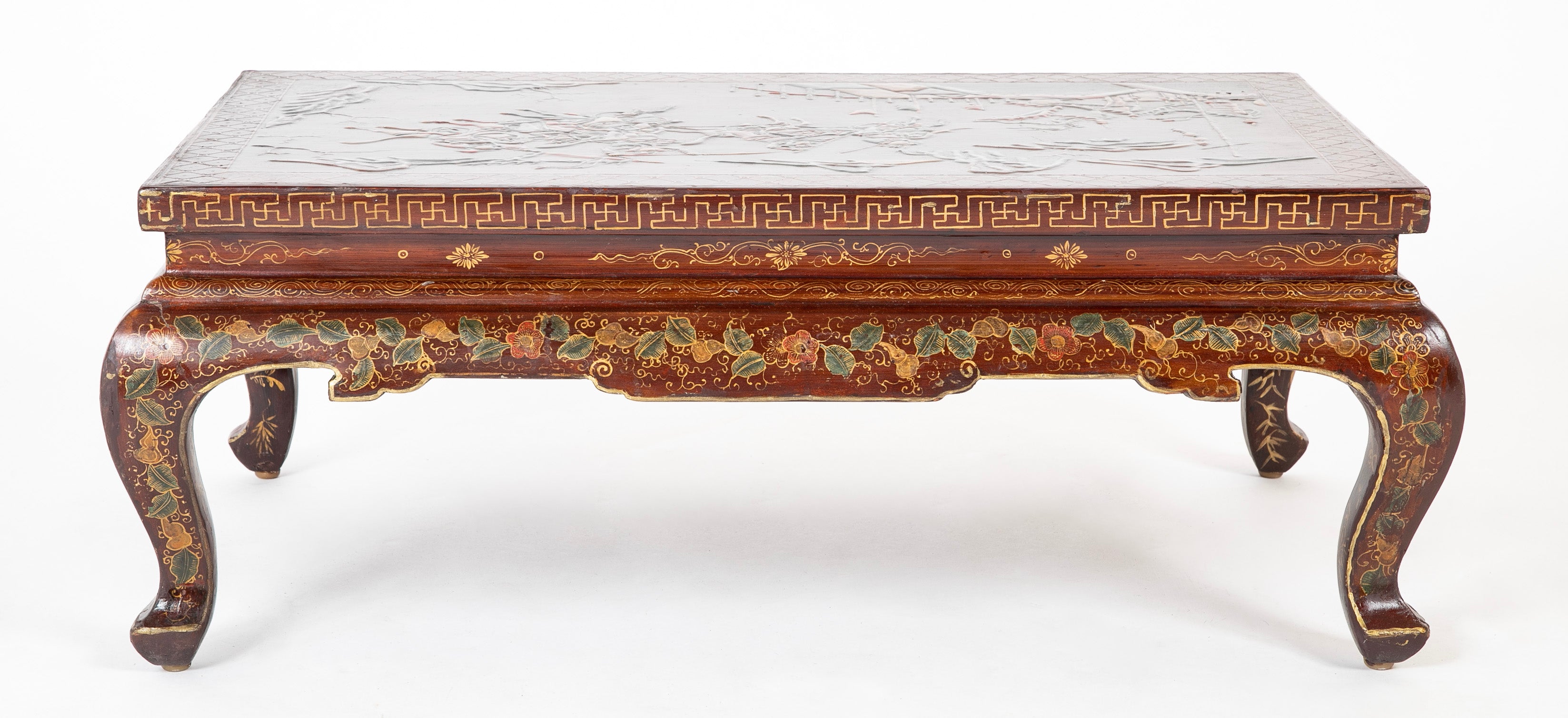 Chinese Lacquered and Decorated Low Table