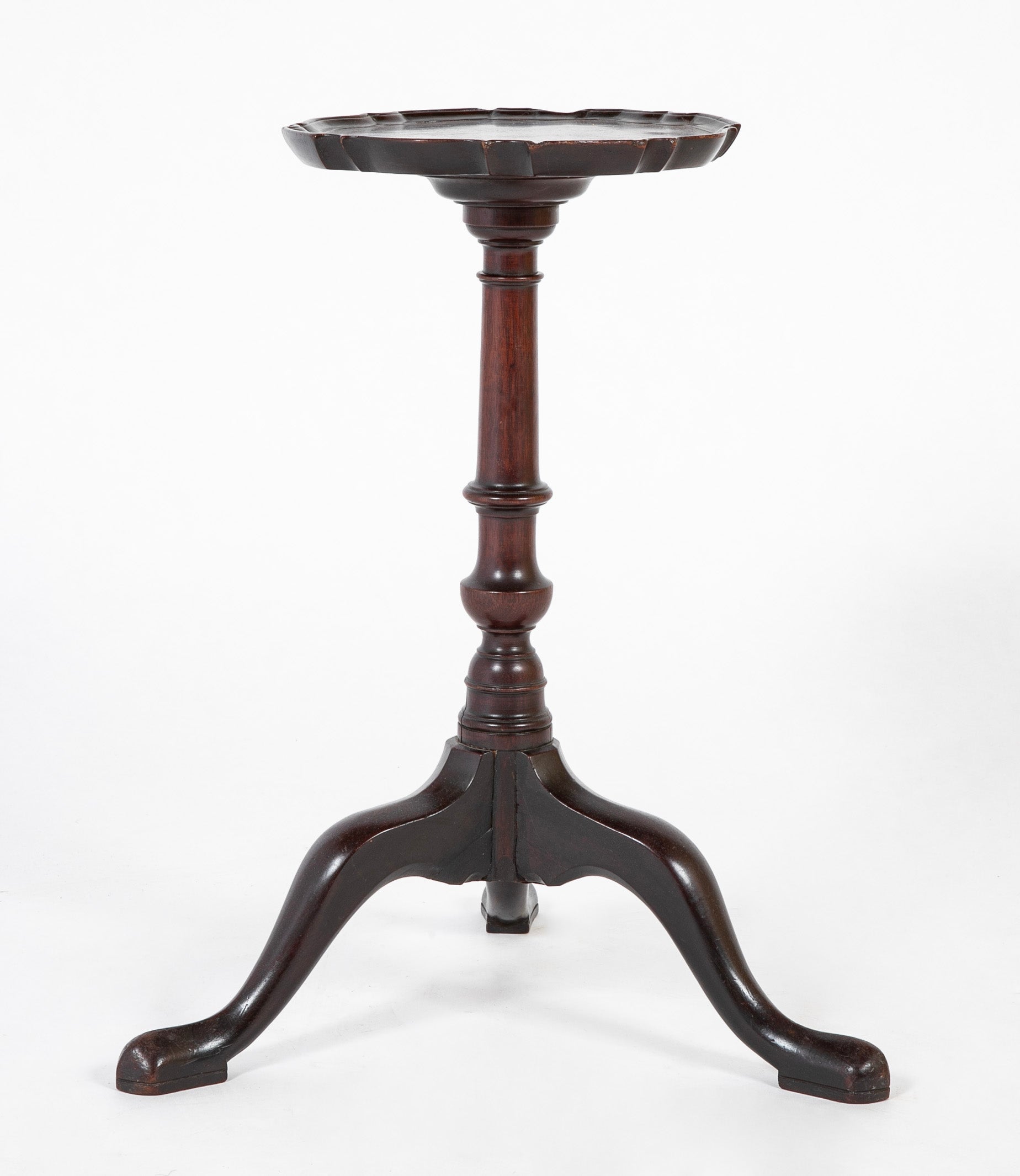 A Mid 18th Century George II Mahogany Piecrust Wine Table