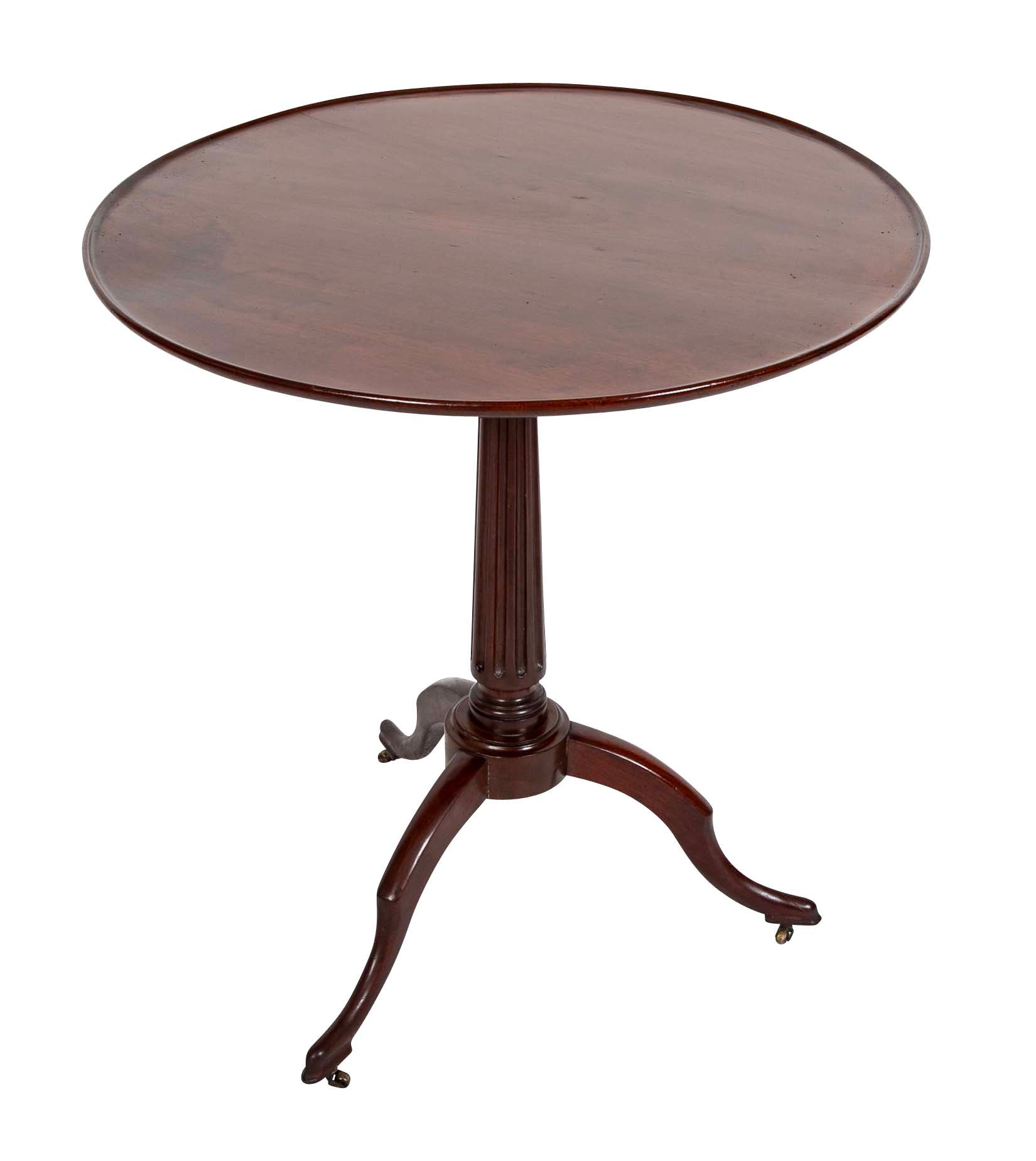 French Directoire Mahogany Tilt Top Table