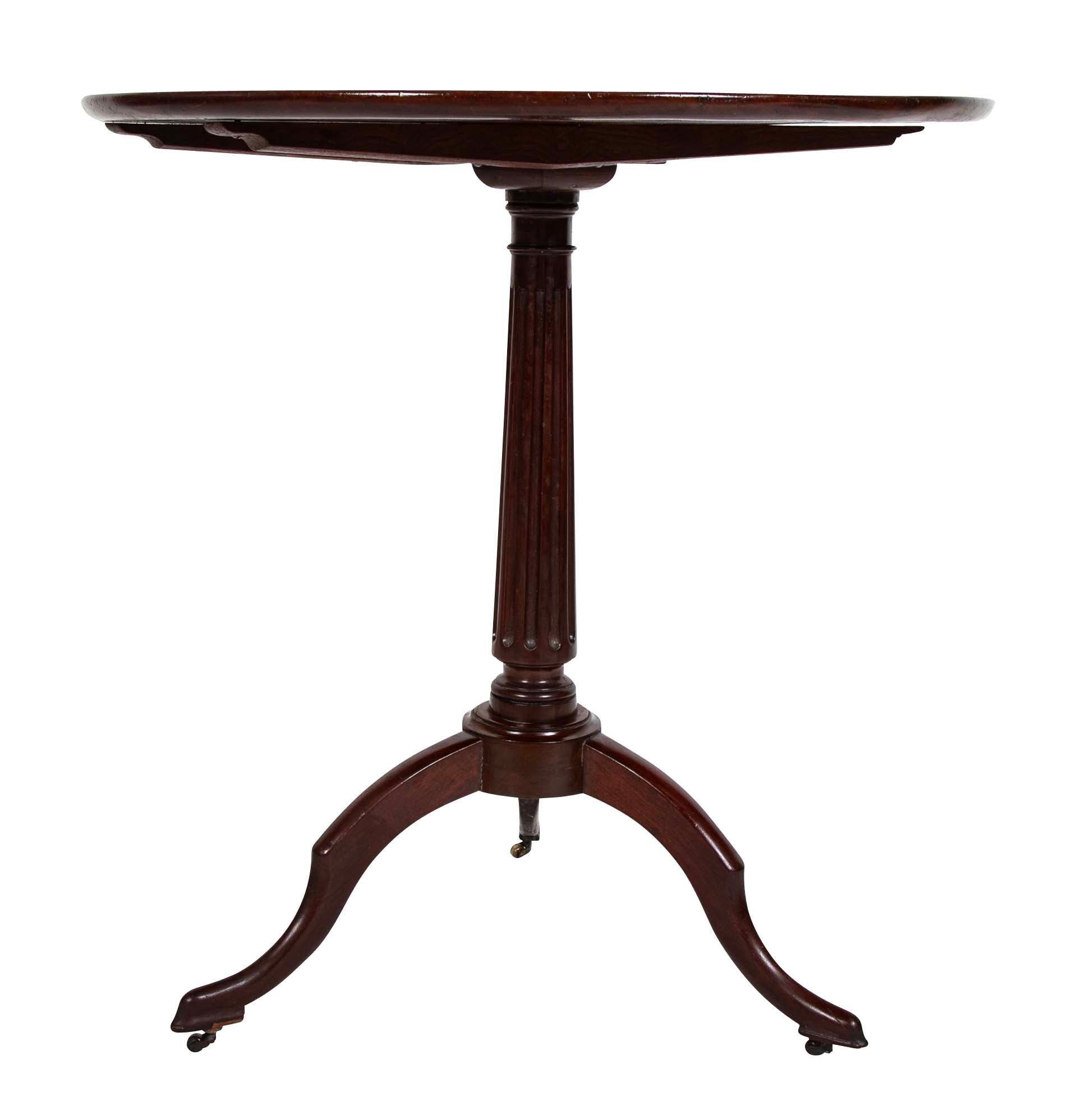 French Directoire Mahogany Tilt Top Table