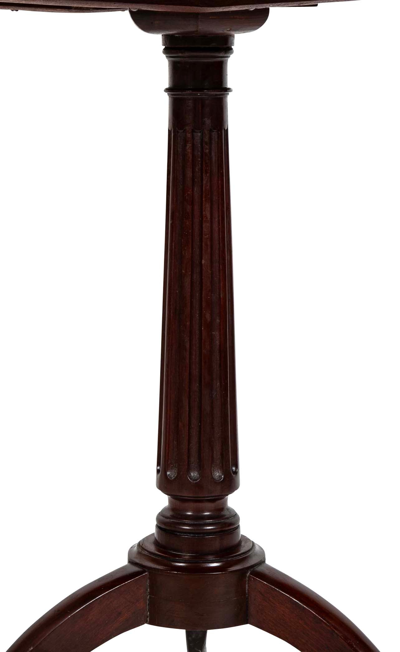 French Directoire Mahogany Tilt Top Table
