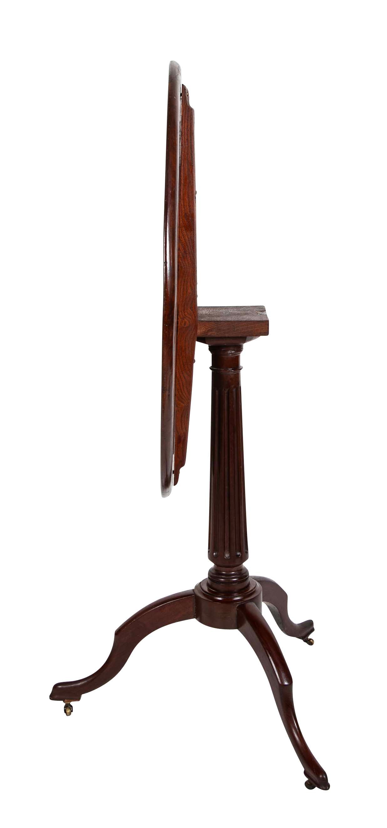 French Directoire Mahogany Tilt Top Table