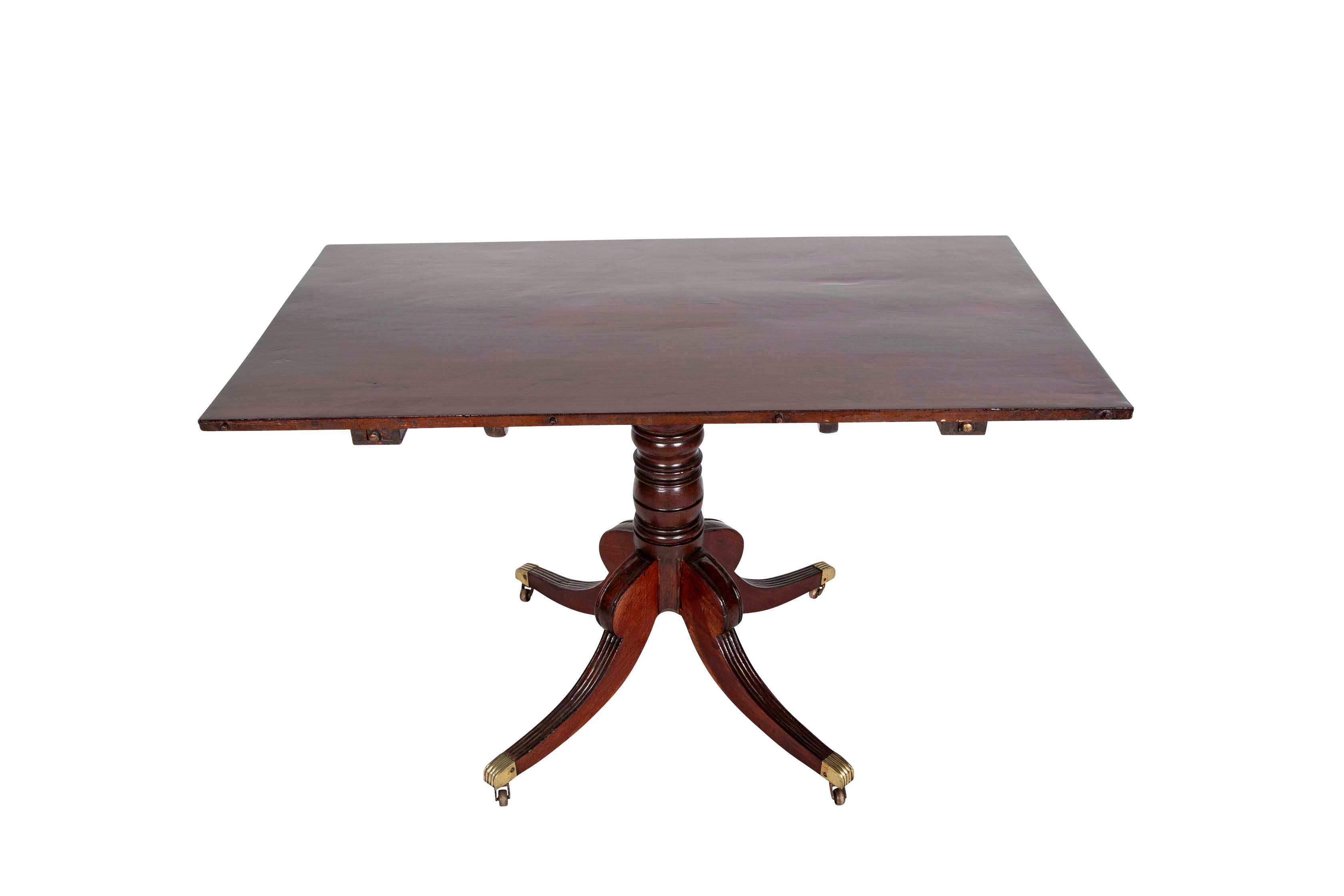 Regency Triple Pedestal Mahogany Tilting Dining Table