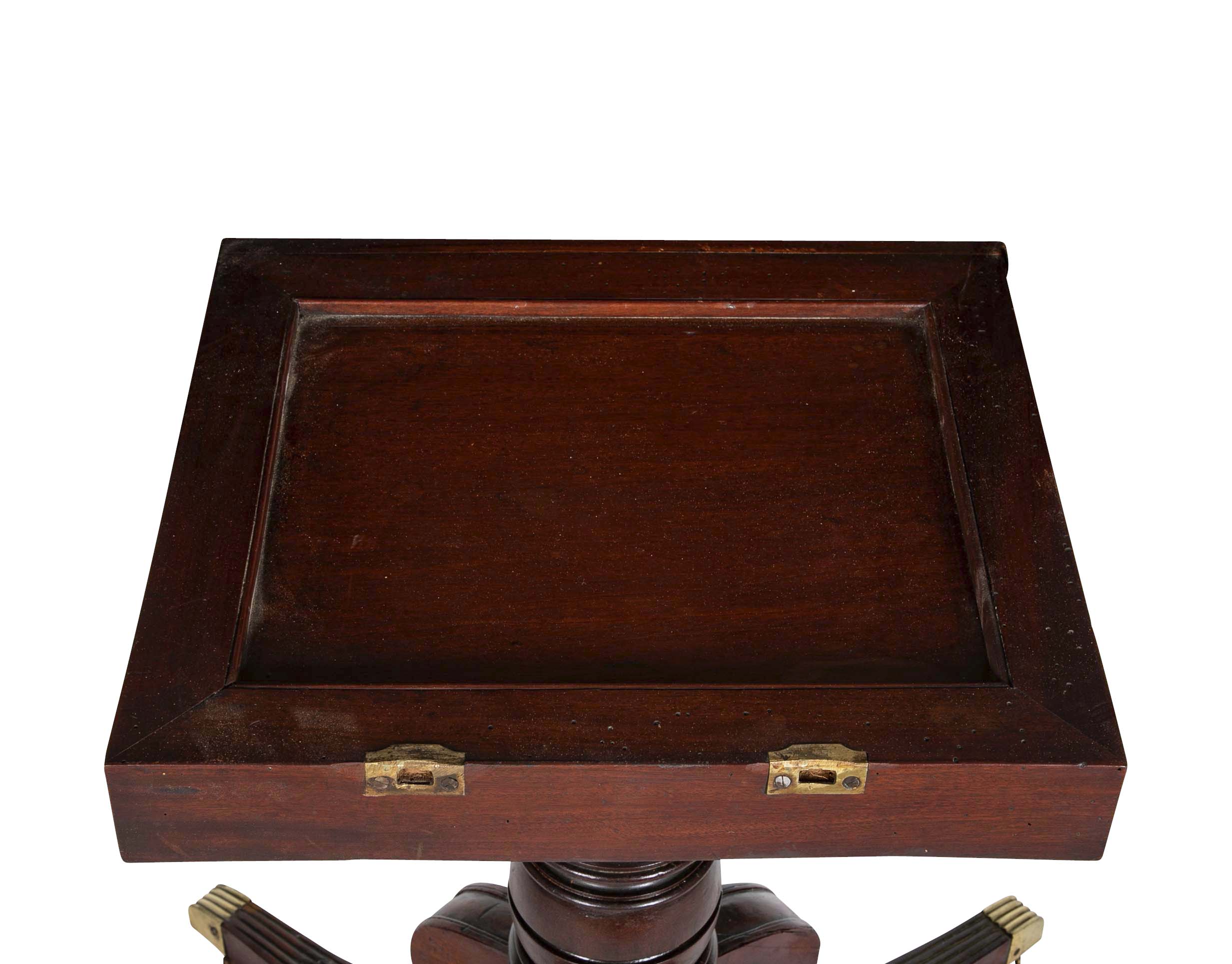 Regency Triple Pedestal Mahogany Tilting Dining Table
