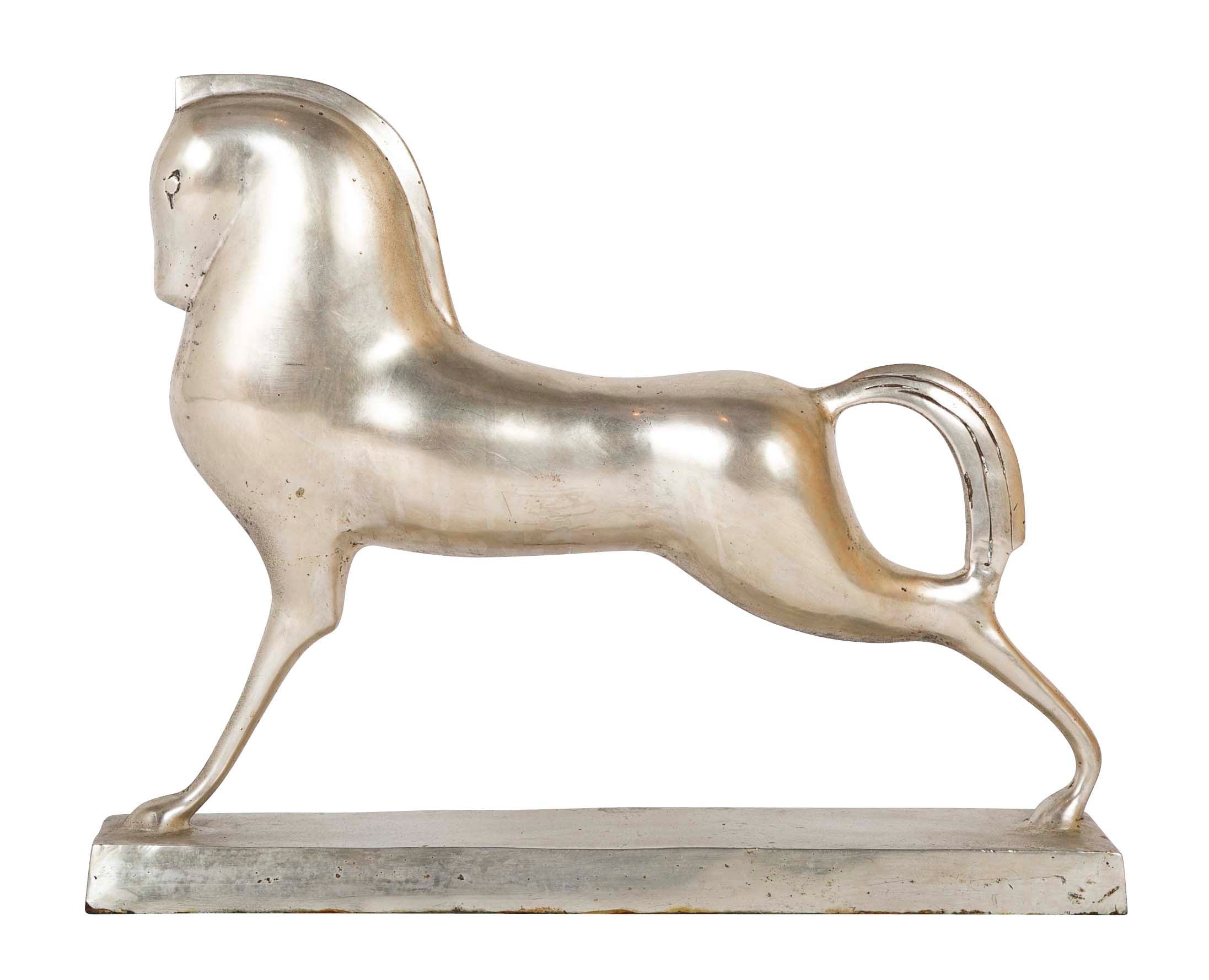 Silvered Art Deco "Etruscan" Horse