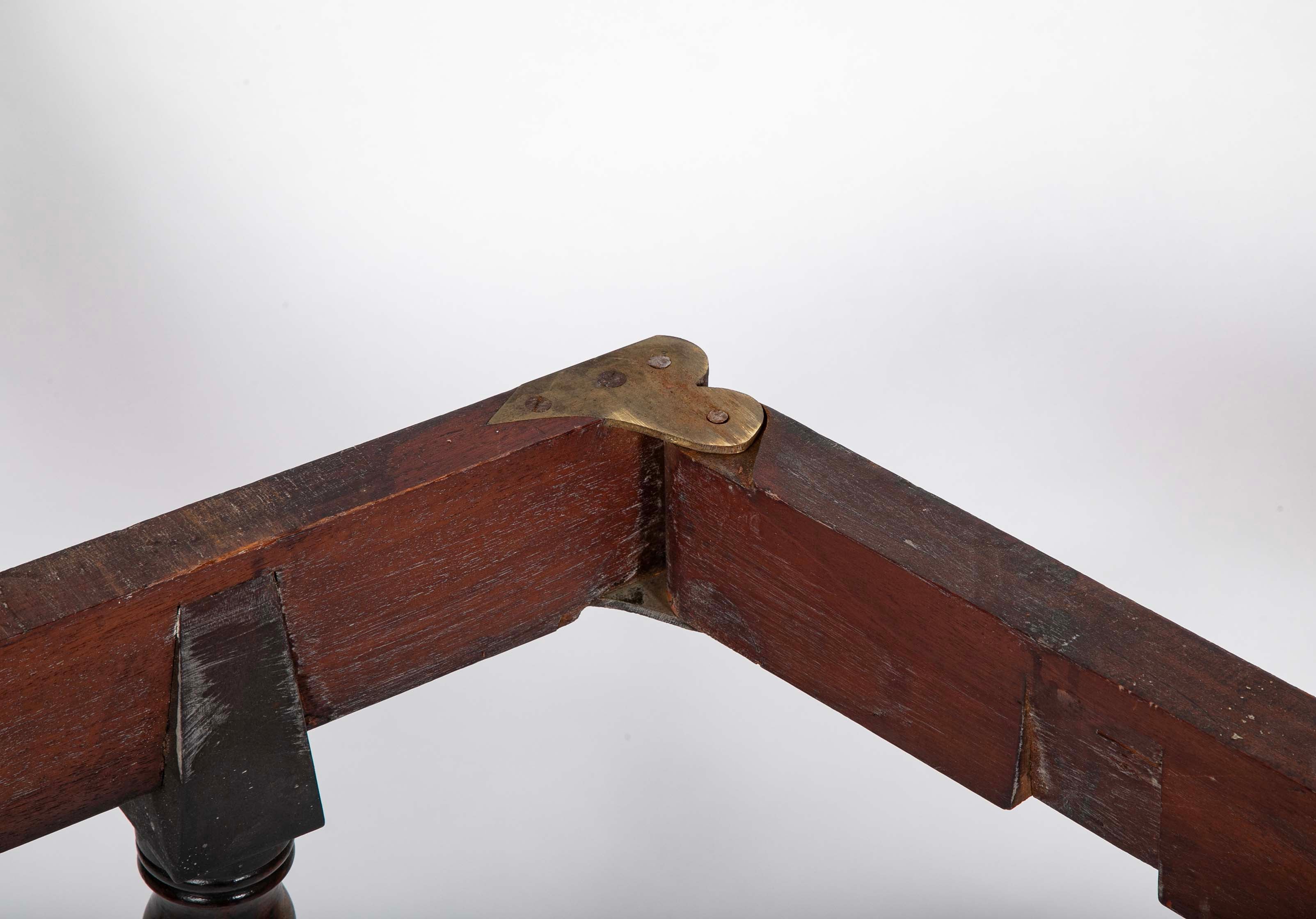 Rare English Regency Scissor Support Extension Dining Table