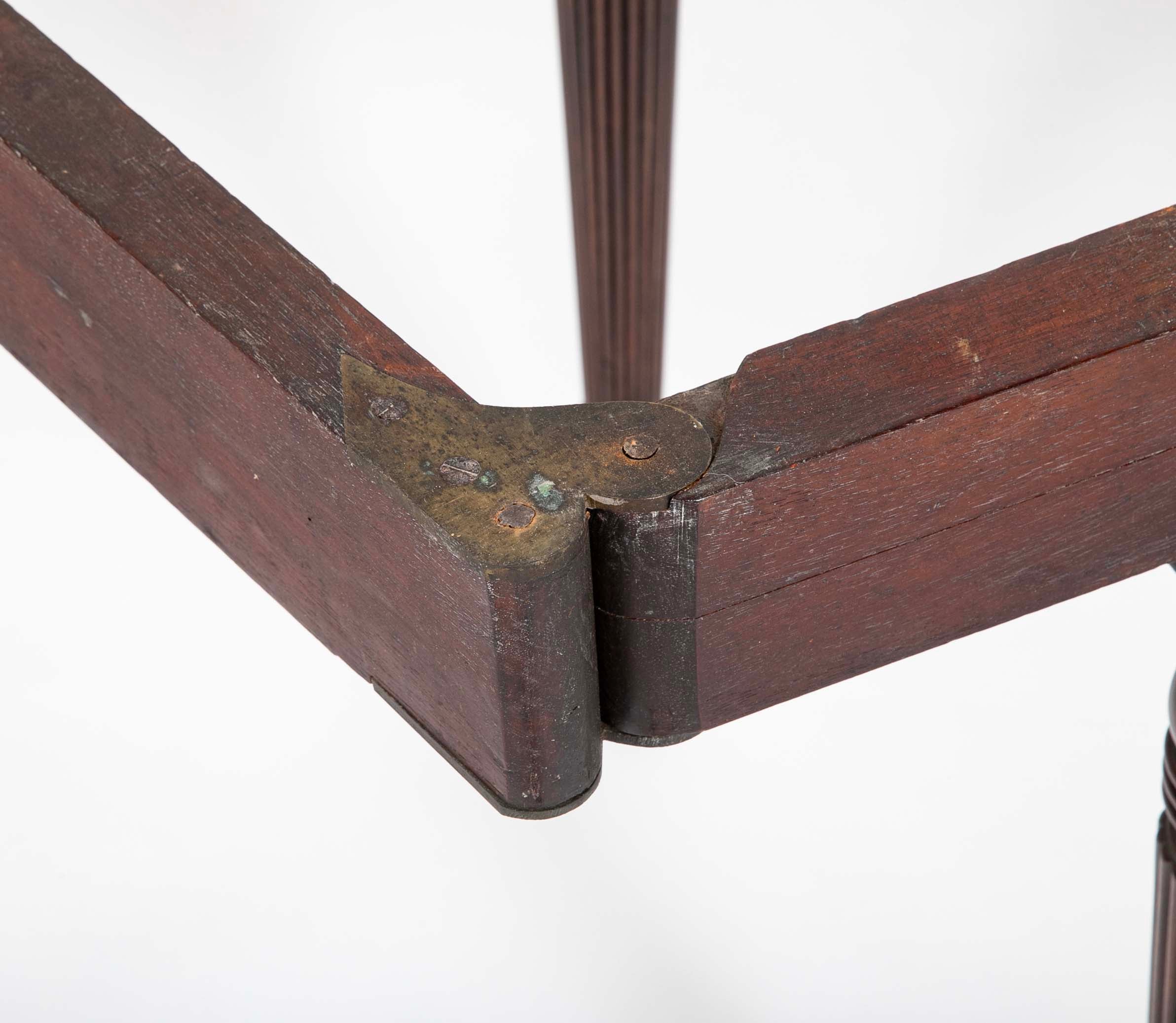 Rare English Regency Scissor Support Extension Dining Table