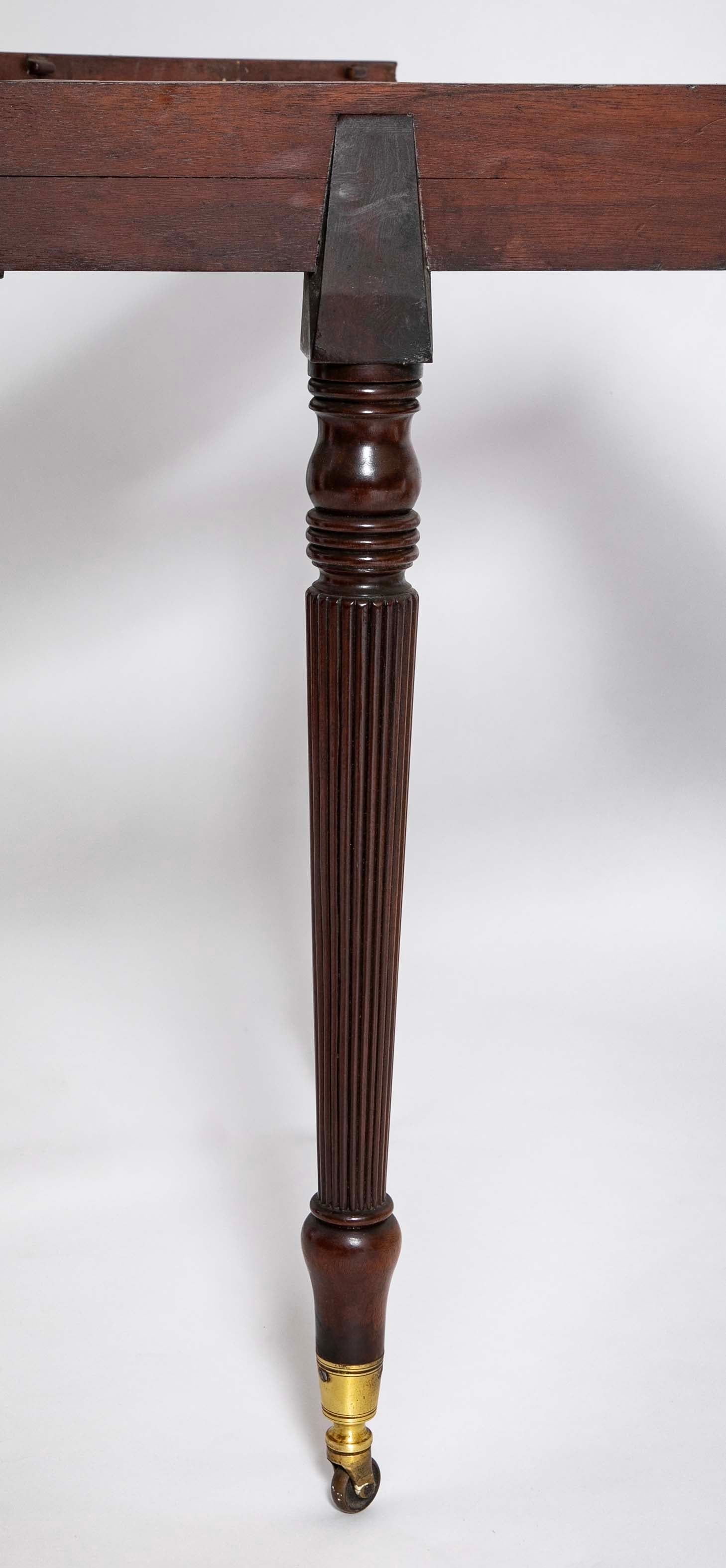 Rare English Regency Scissor Support Extension Dining Table