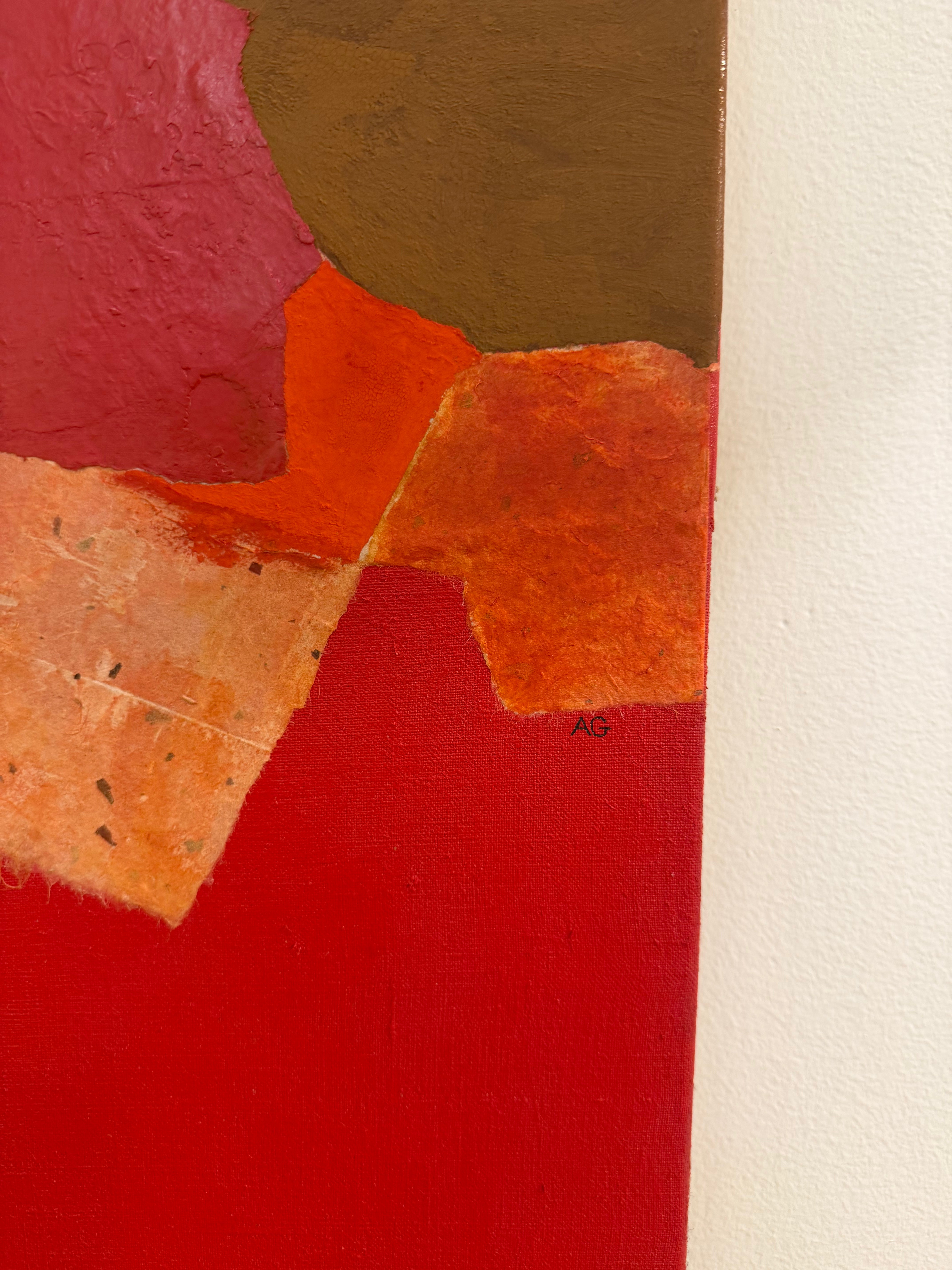 Arthur Gorham, "Branksome Towers Hotel lll" - Mixed Media Collage on Canvas
